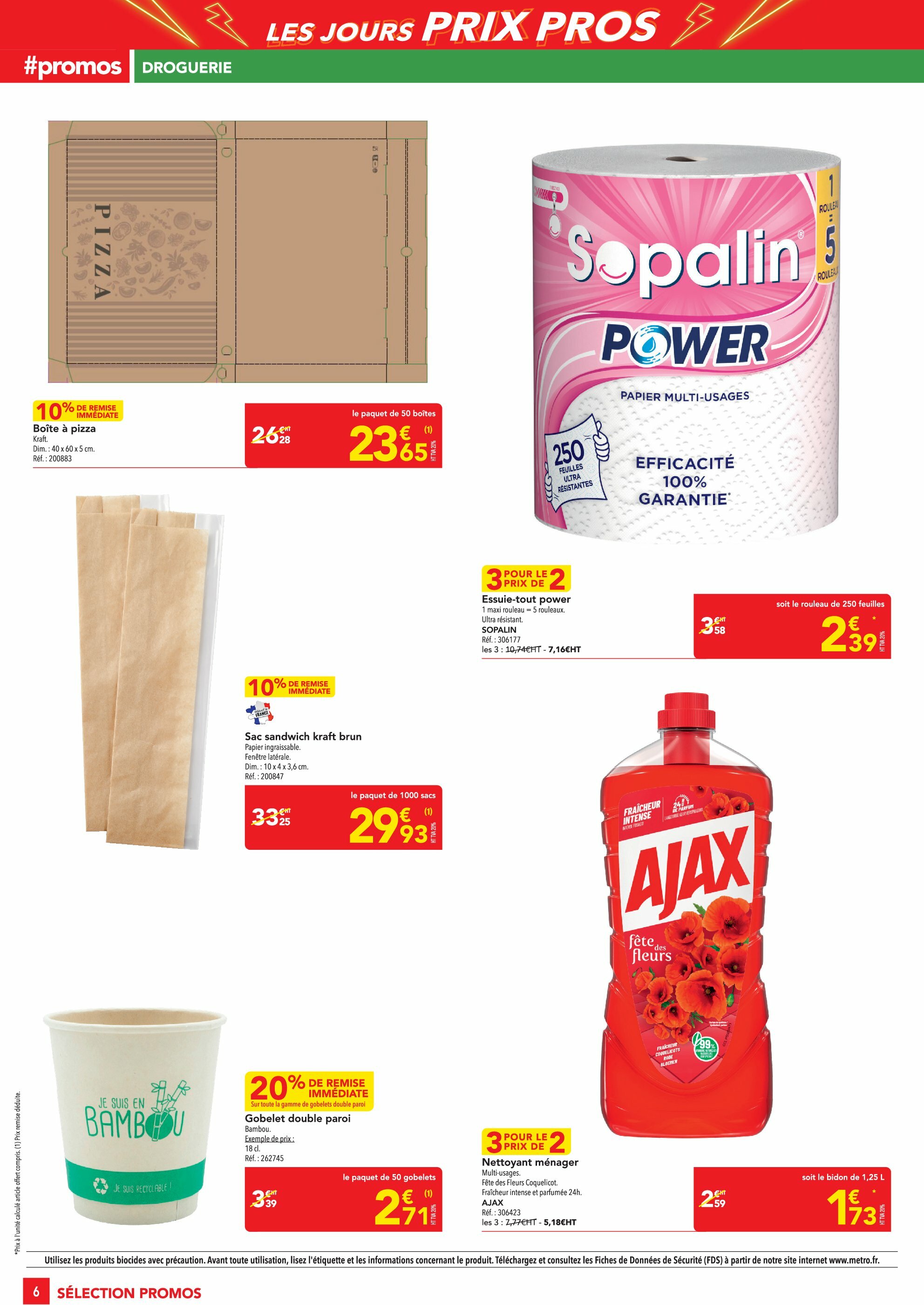 metro - Catalogue Metro - Les Jours Prix Pros Supplément valable du 14/08 au 27/08 - page: 6