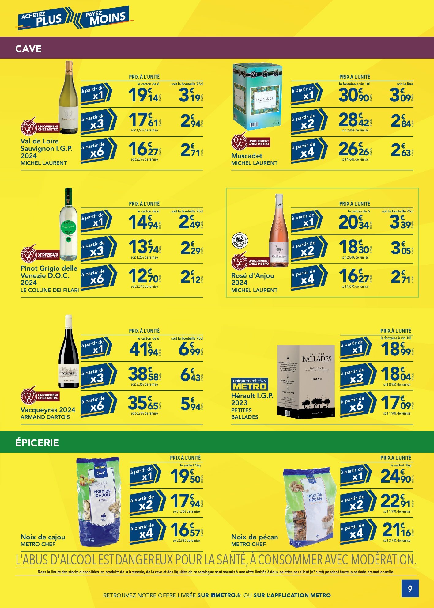 metro - Catalogue Metro - Achetez plus, Payez moins valable du 14/08 au 30/09 - page: 9