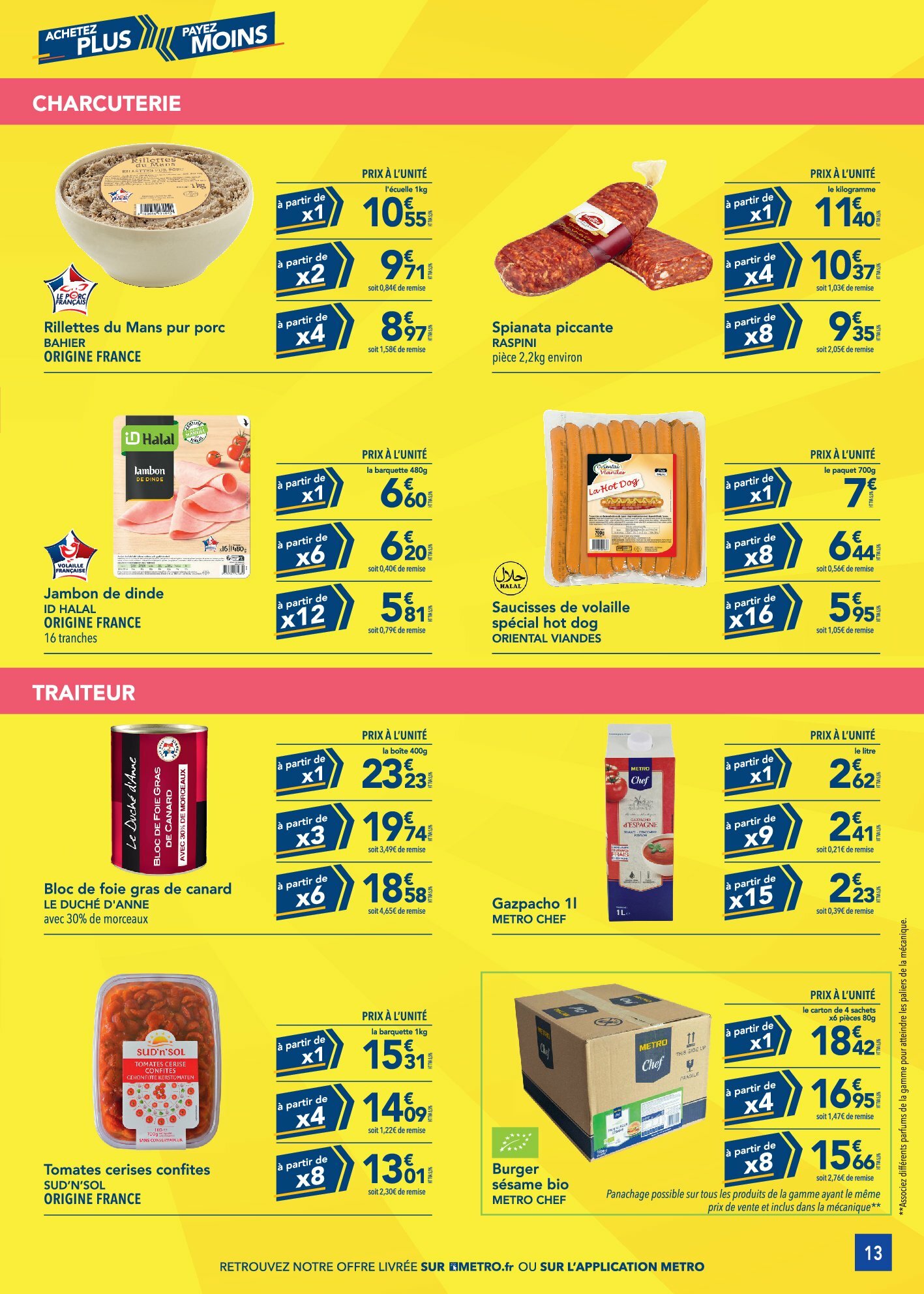 metro - Catalogue Metro - Achetez plus, Payez moins valable du 14/08 au 30/09 - page: 13