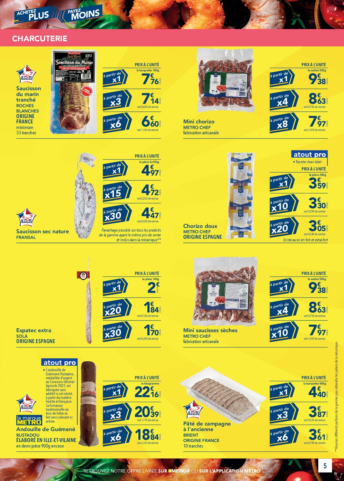 metro - Catalogue Metro - Achetez plus, Payez moins valable du 14/08 au 30/09 - page: 5