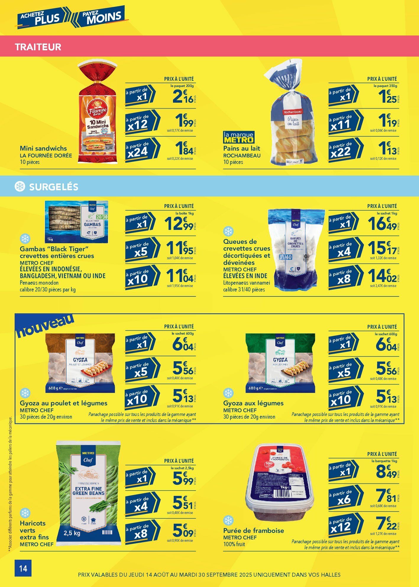 metro - Catalogue Metro - Achetez plus, Payez moins valable du 14/08 au 30/09 - page: 14