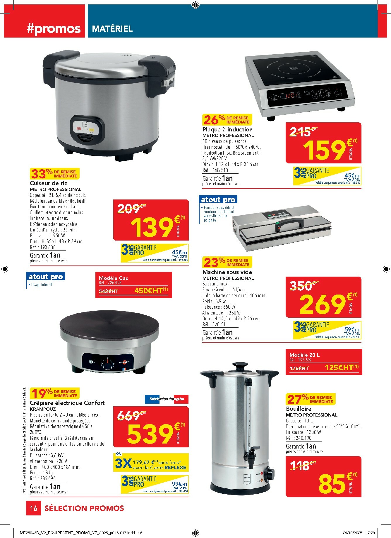 metro - Catalogue Metro - Sélection Promos Equipement valable du 27/11 au 31/12 - page: 16