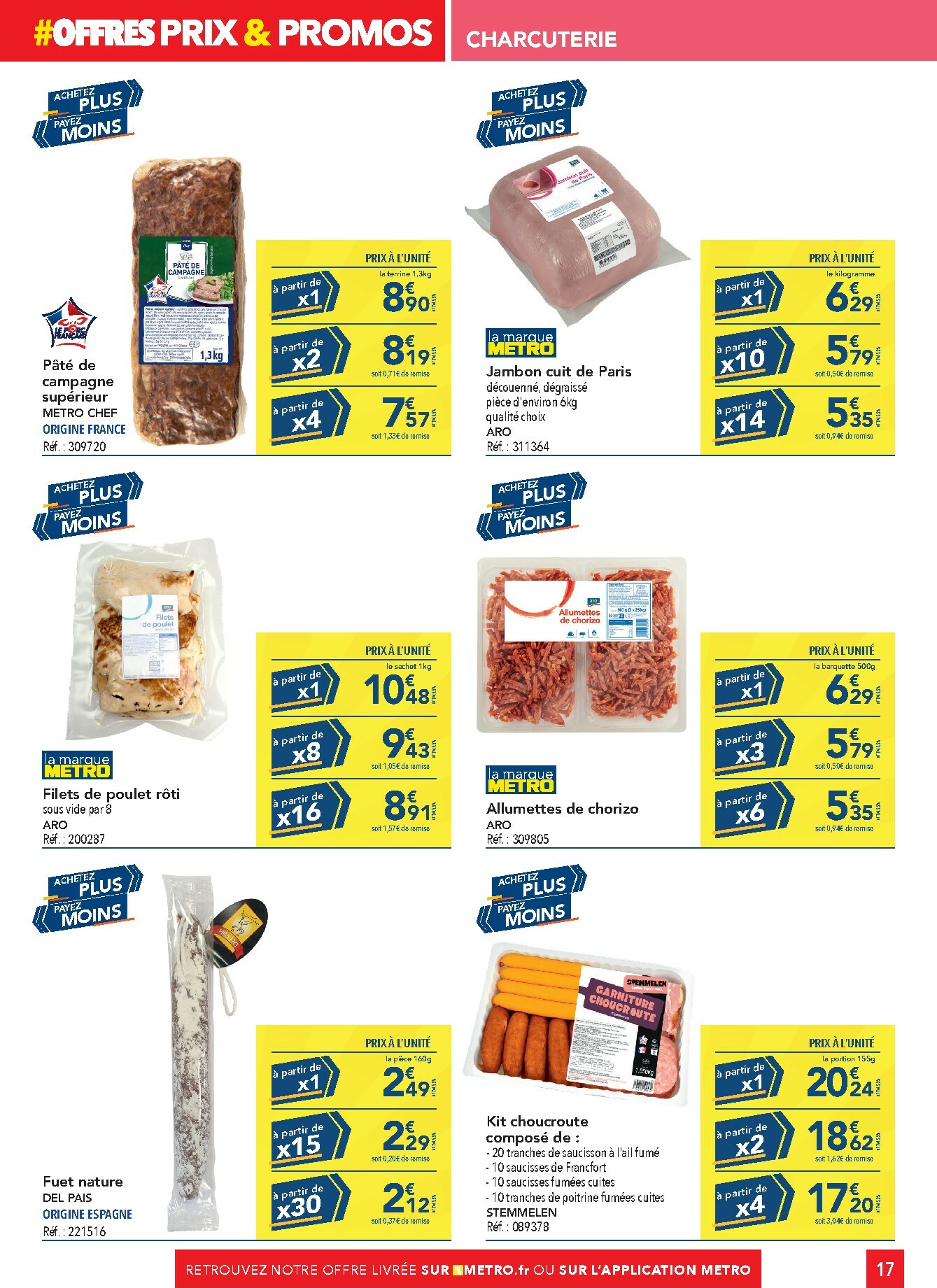 metro - Catalogue Metro - Sélection promos Restauration valable du 05/01 au 28/01 - page: 17