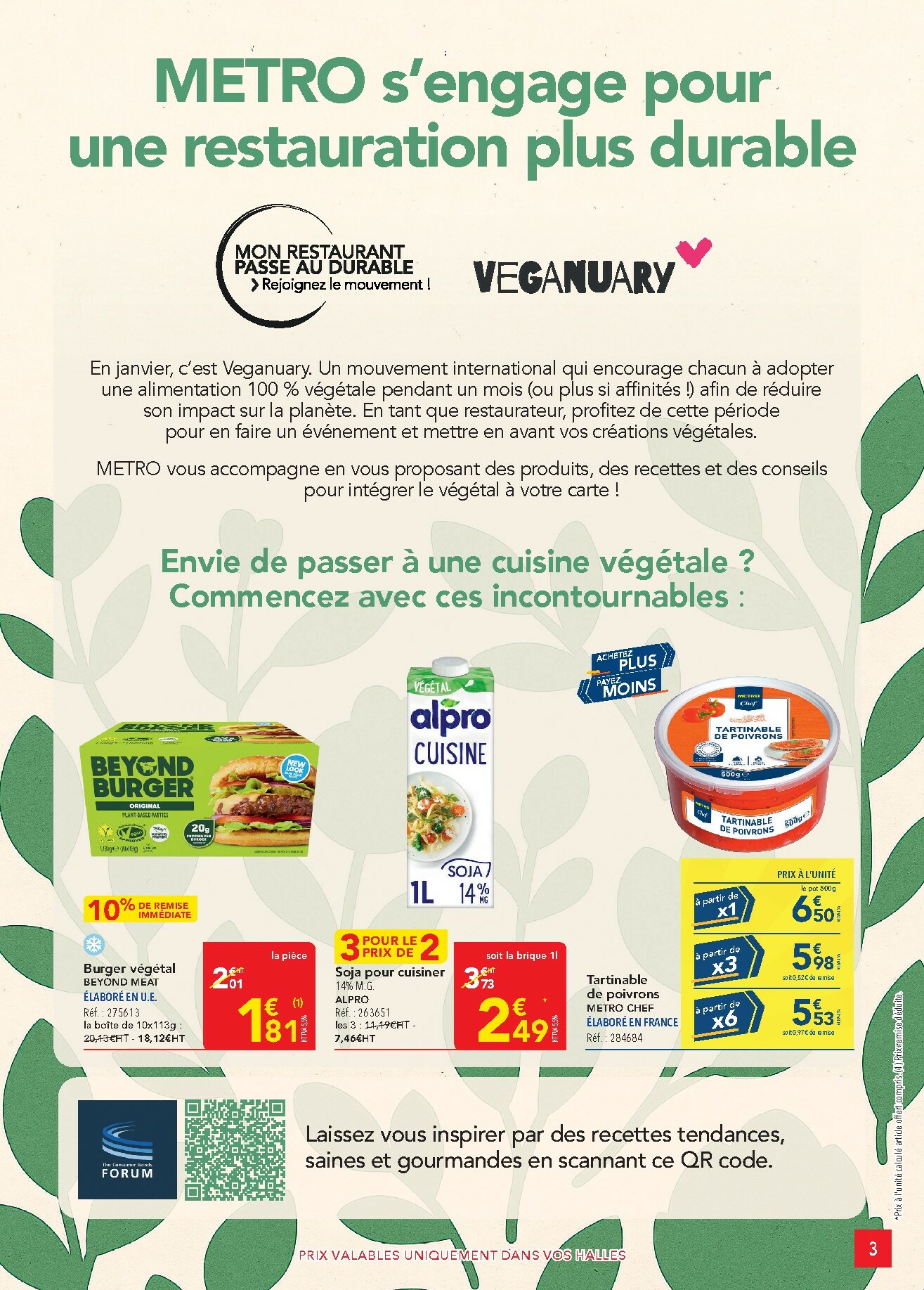 metro - Catalogue Metro - Sélection promos Restauration valable du 05/01 au 28/01 - page: 3
