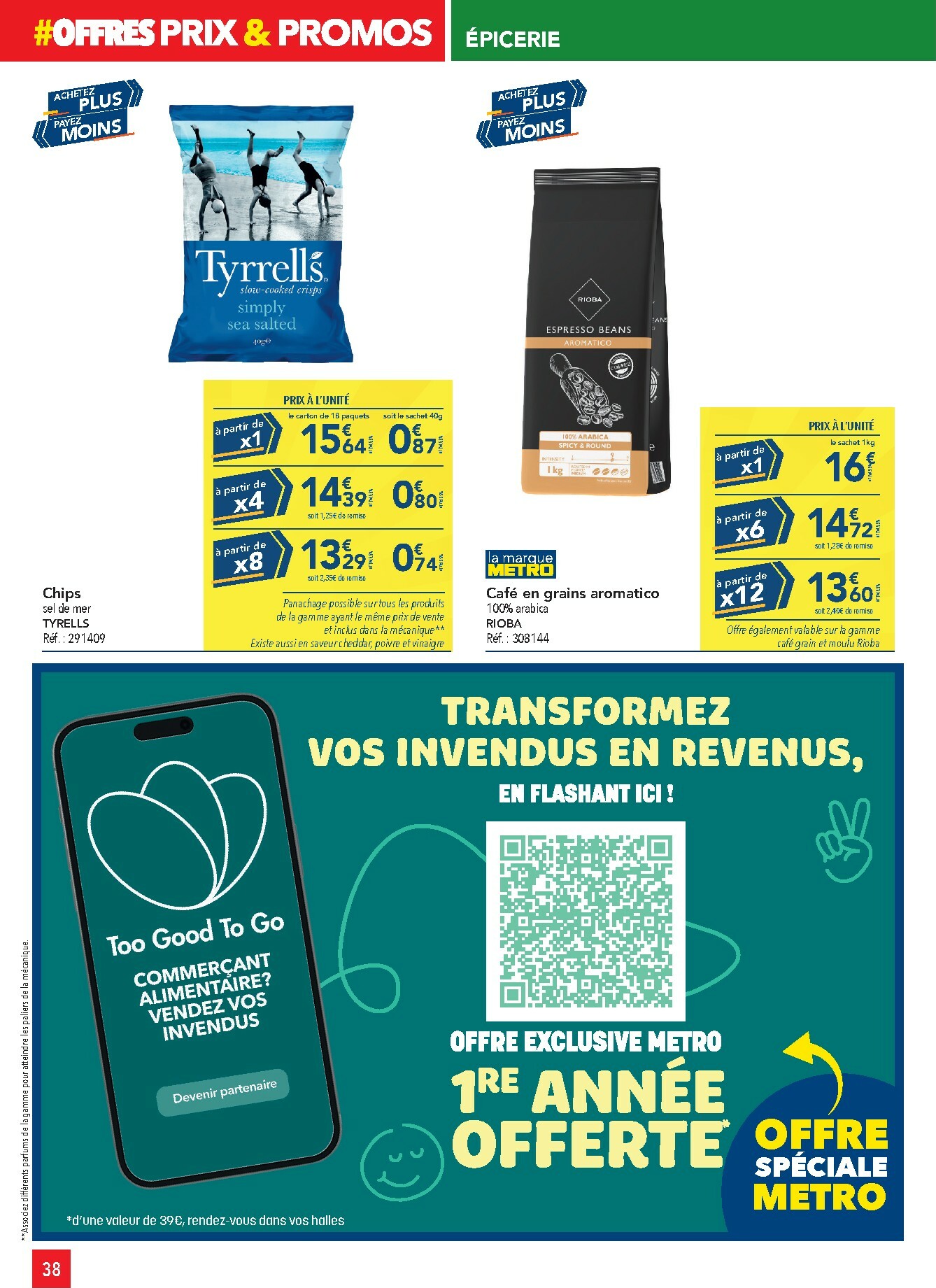 metro - Catalogue Metro - Sélection promos Restauration valable du 05/01 au 28/01 - page: 38