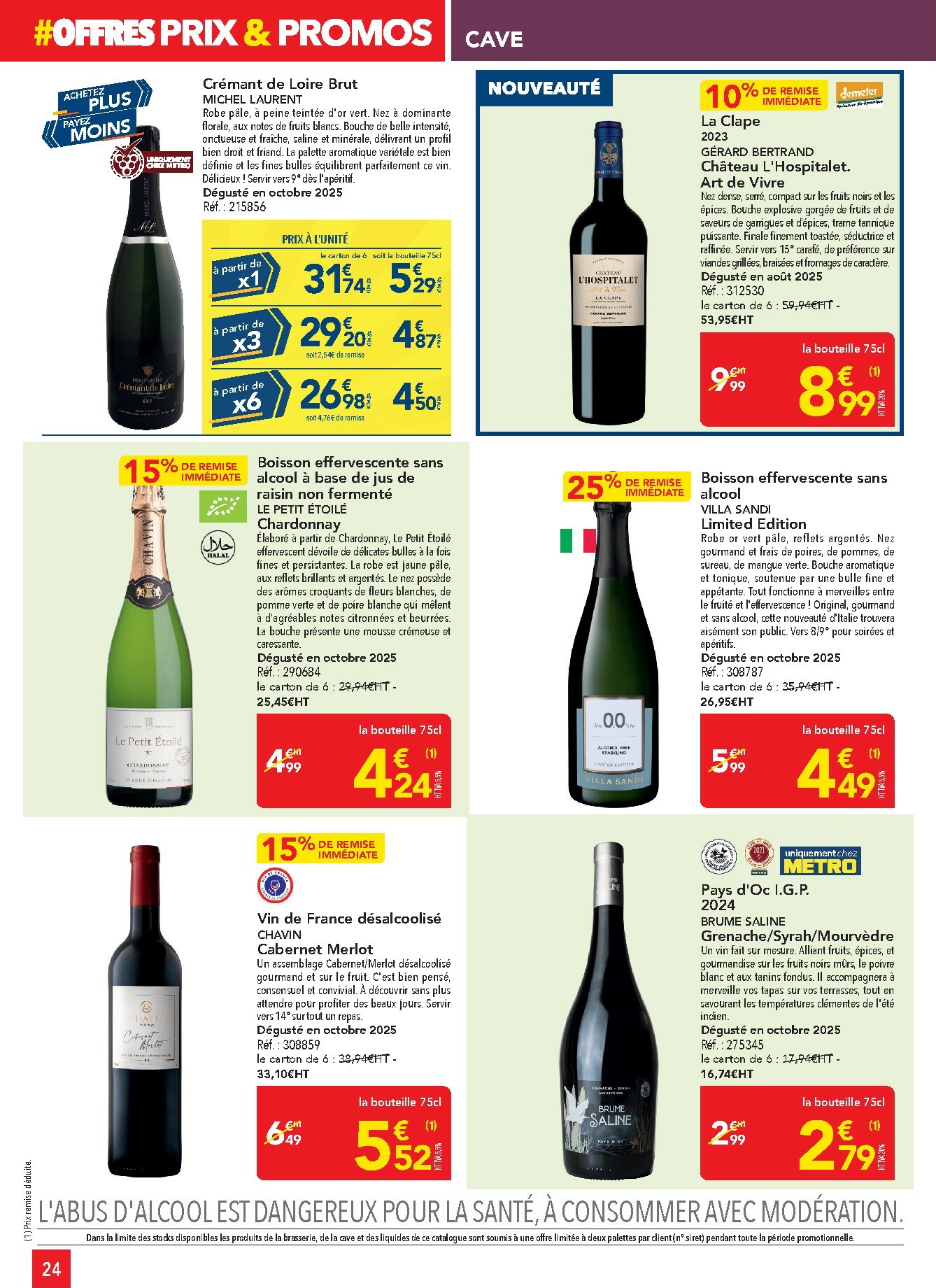 metro - Catalogue Metro - Sélection promos Restauration valable du 05/01 au 28/01 - page: 24