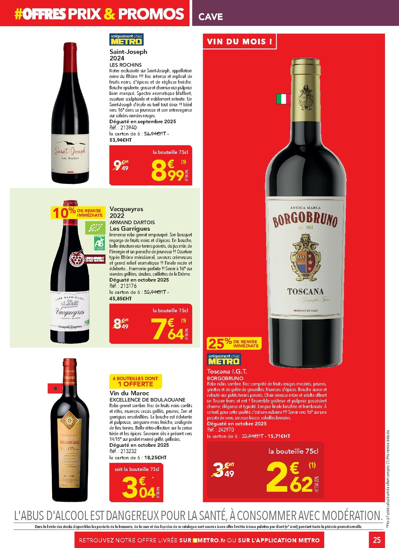 metro - Catalogue Metro - Sélection promos Restauration valable du 05/01 au 28/01 - page: 25