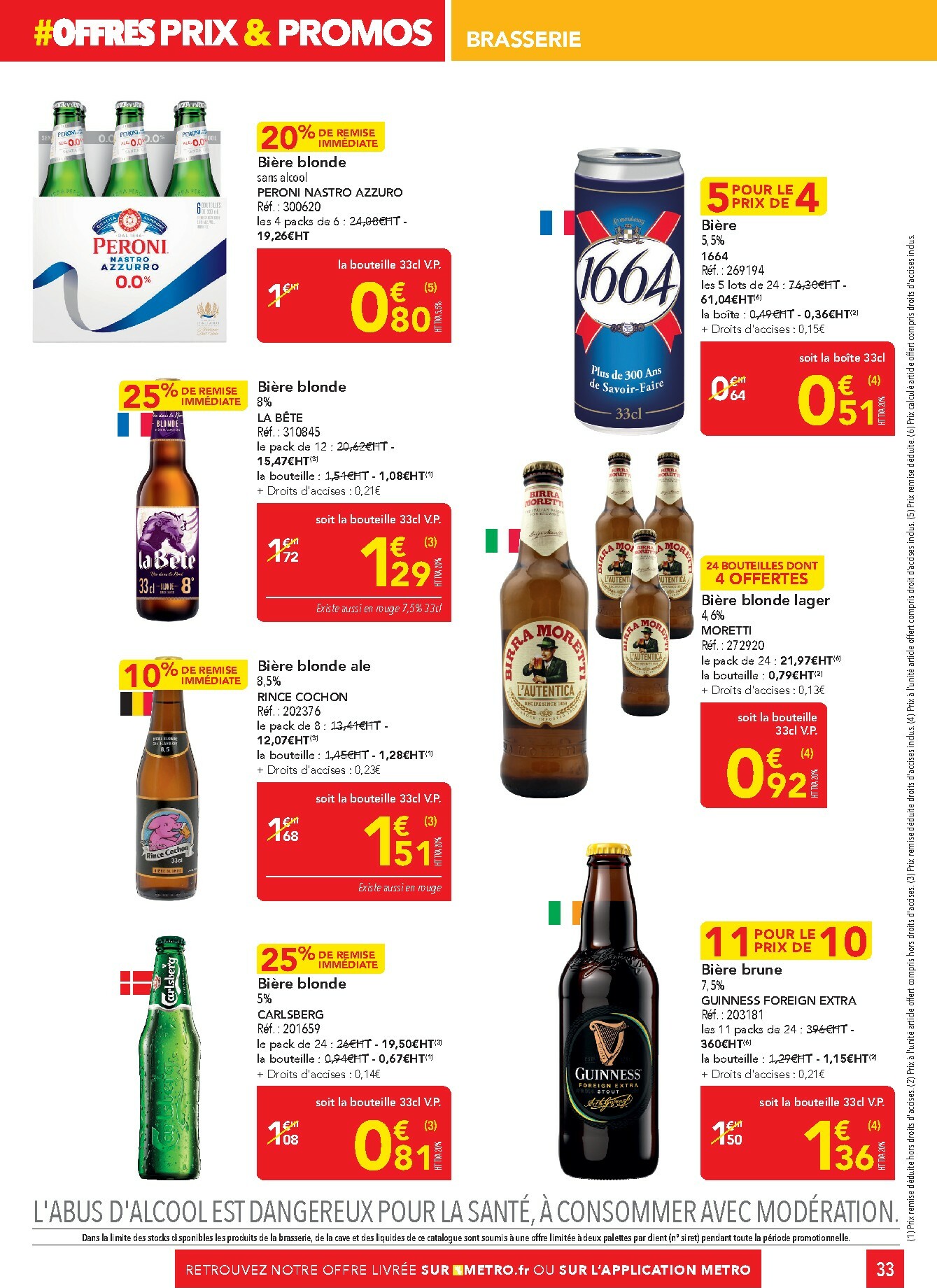 metro - Catalogue Metro - Sélection promos Restauration valable du 05/01 au 28/01 - page: 33