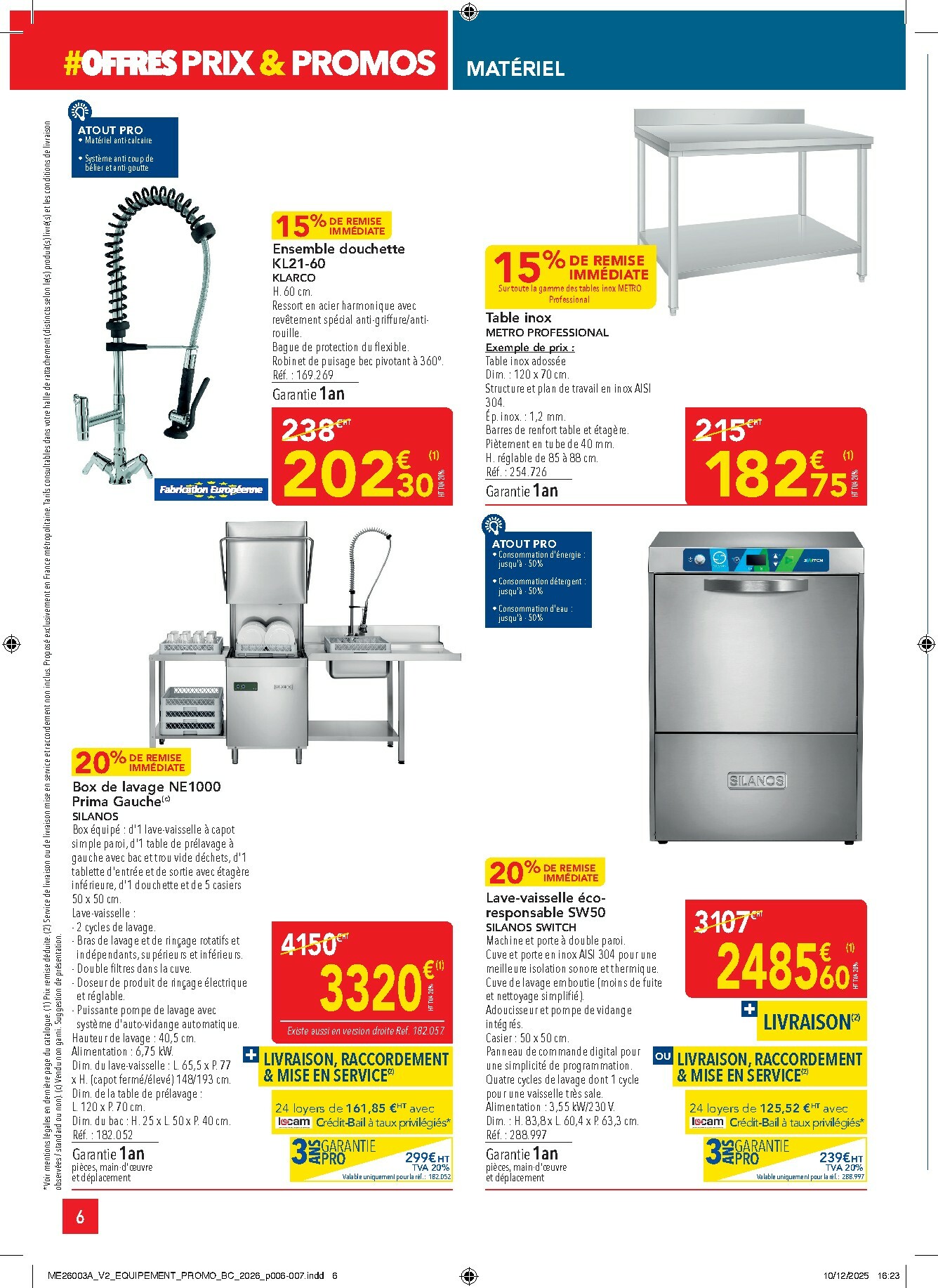 metro - Catalogue Metro - Offres Prix & Promos Equipement valable du 05/01 au 28/01 - page: 6