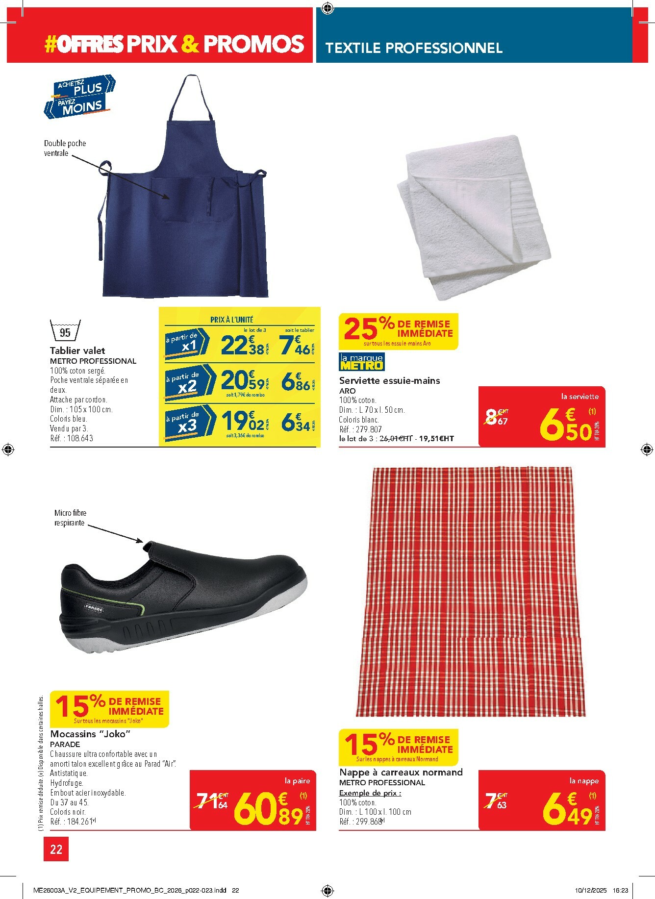 metro - Catalogue Metro - Offres Prix & Promos Equipement valable du 05/01 au 28/01 - page: 22