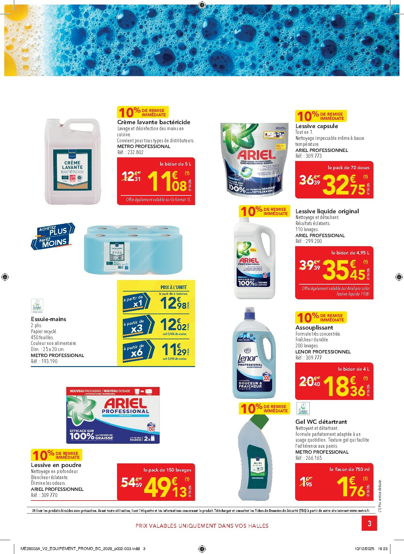 metro - Catalogue Metro - Offres Prix & Promos Equipement valable du 05/01 au 28/01 - page: 3