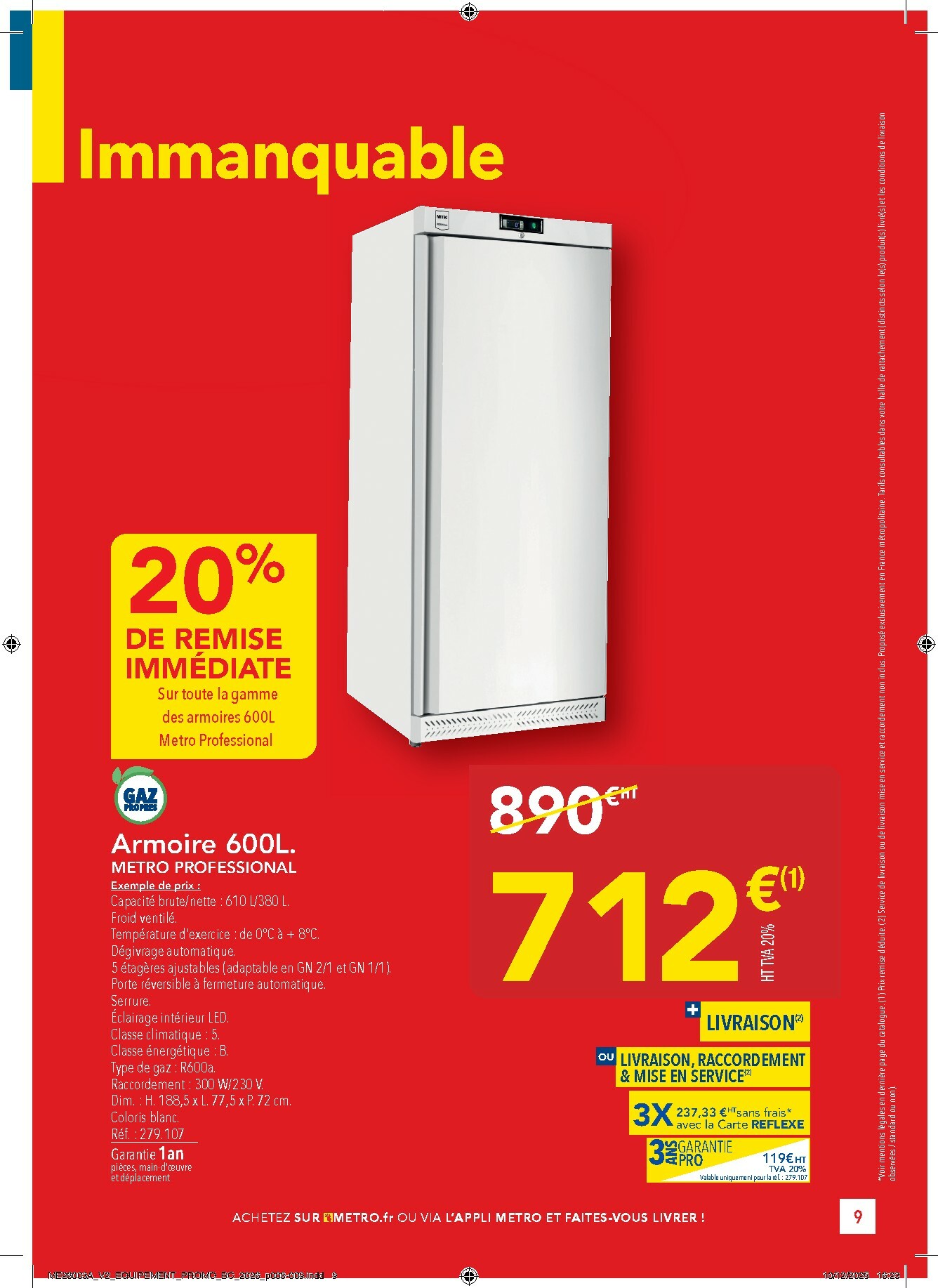 metro - Catalogue Metro - Offres Prix & Promos Equipement valable du 05/01 au 28/01 - page: 9