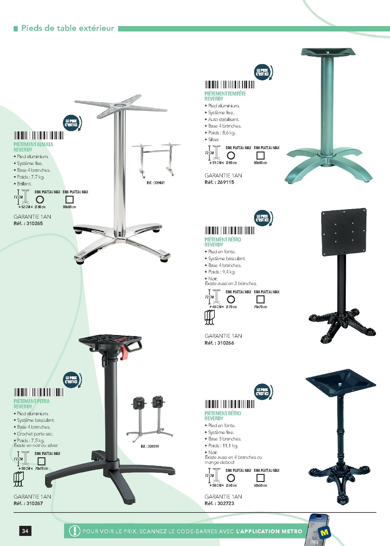 metro - Catalogue Metro - #Terrasse&salle valable du 28/01 au 31/12 - page: 34