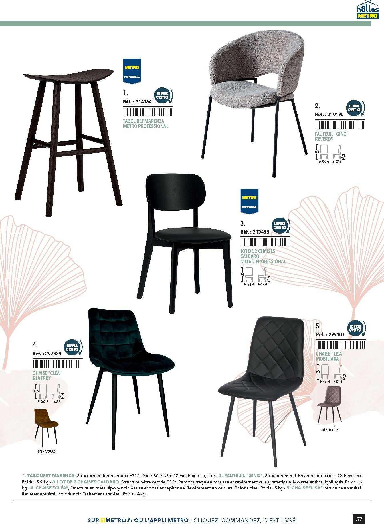 metro - Catalogue Metro - #Terrasse&salle valable du 28/01 au 31/12 - page: 57