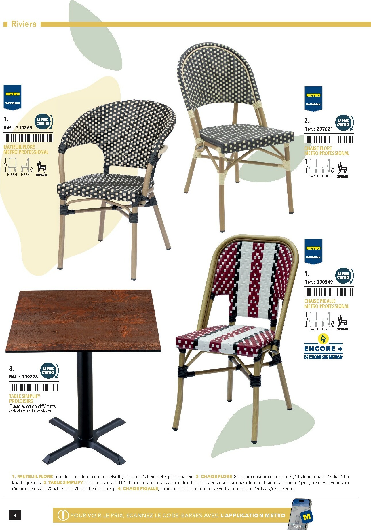 metro - Catalogue Metro - #Terrasse&salle valable du 28/01 au 31/12 - page: 8