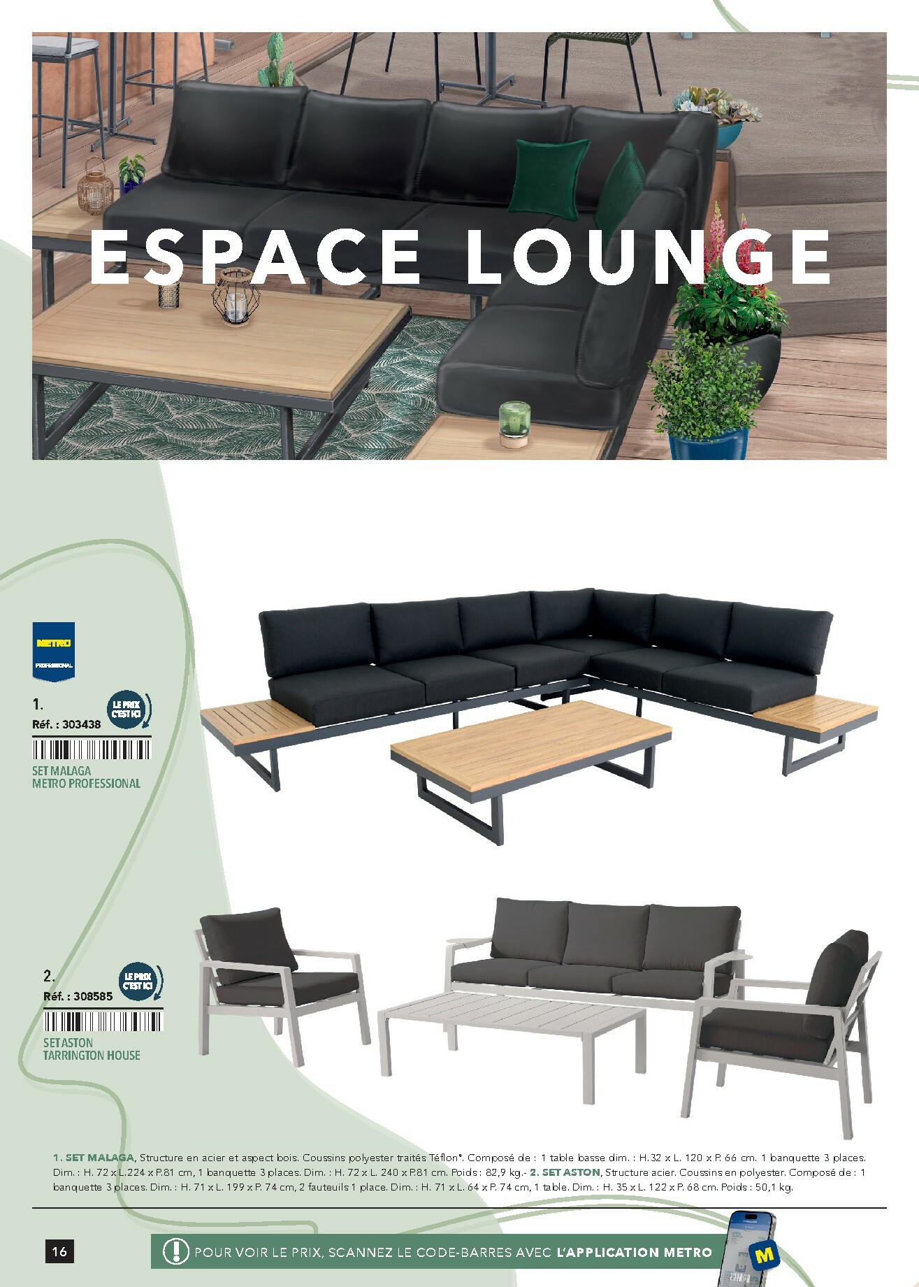 metro - Catalogue Metro - #Terrasse&salle valable du 28/01 au 31/12 - page: 16