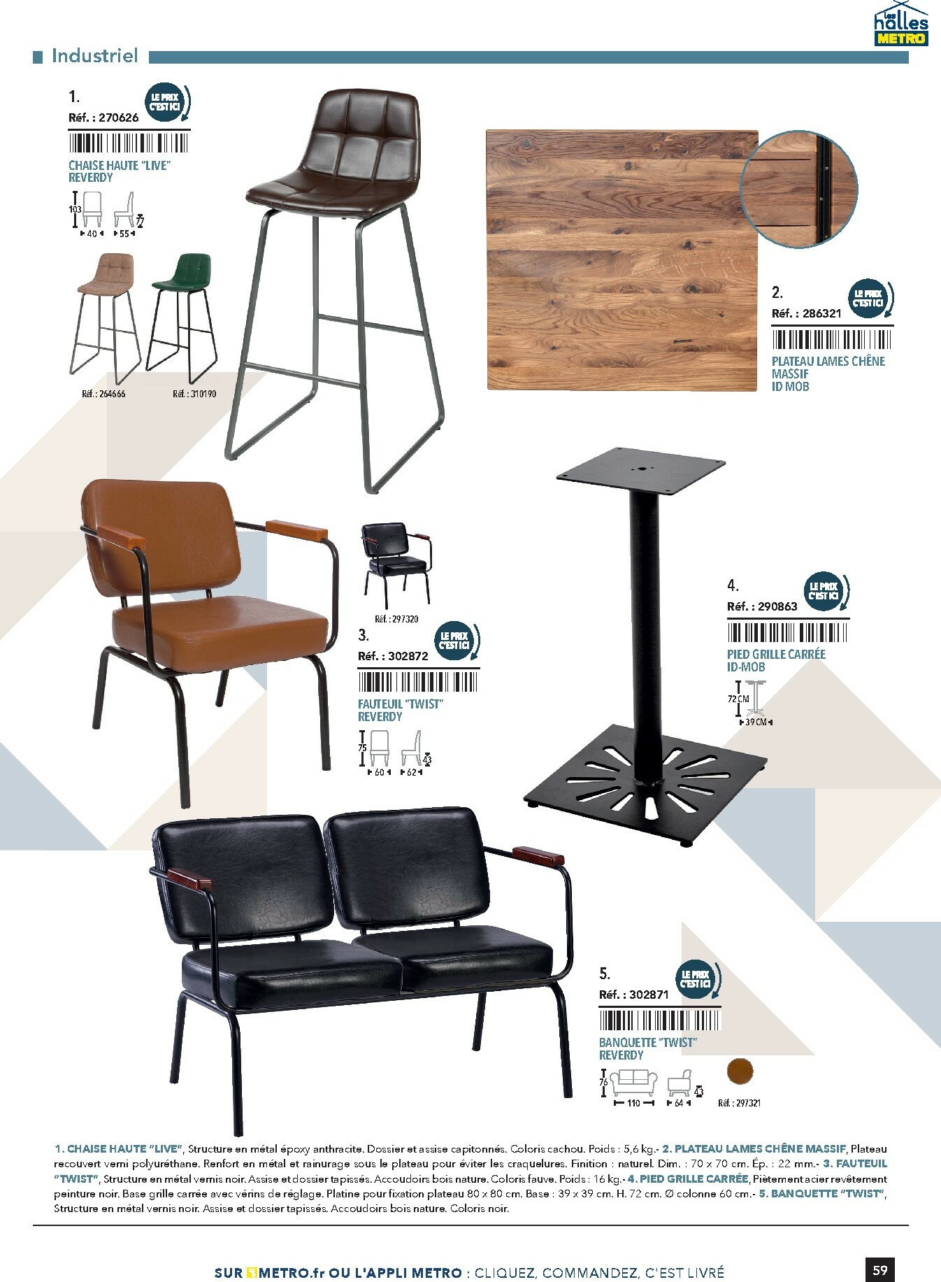 metro - Catalogue Metro - #Terrasse&salle valable du 28/01 au 31/12 - page: 59