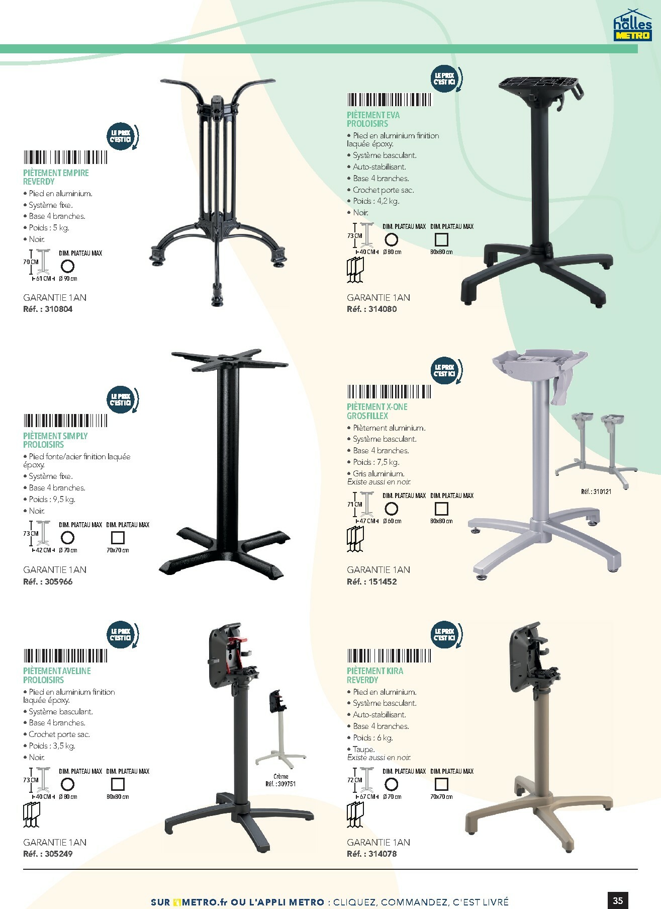 metro - Catalogue Metro - #Terrasse&salle valable du 28/01 au 31/12 - page: 35