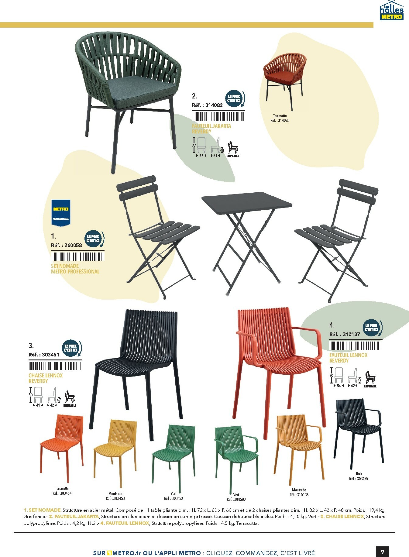 metro - Catalogue Metro - #Terrasse&salle valable du 28/01 au 31/12 - page: 9