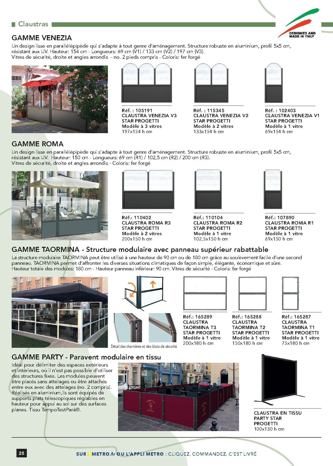 metro - Catalogue Metro - #Terrasse&salle valable du 28/01 au 31/12 - page: 28