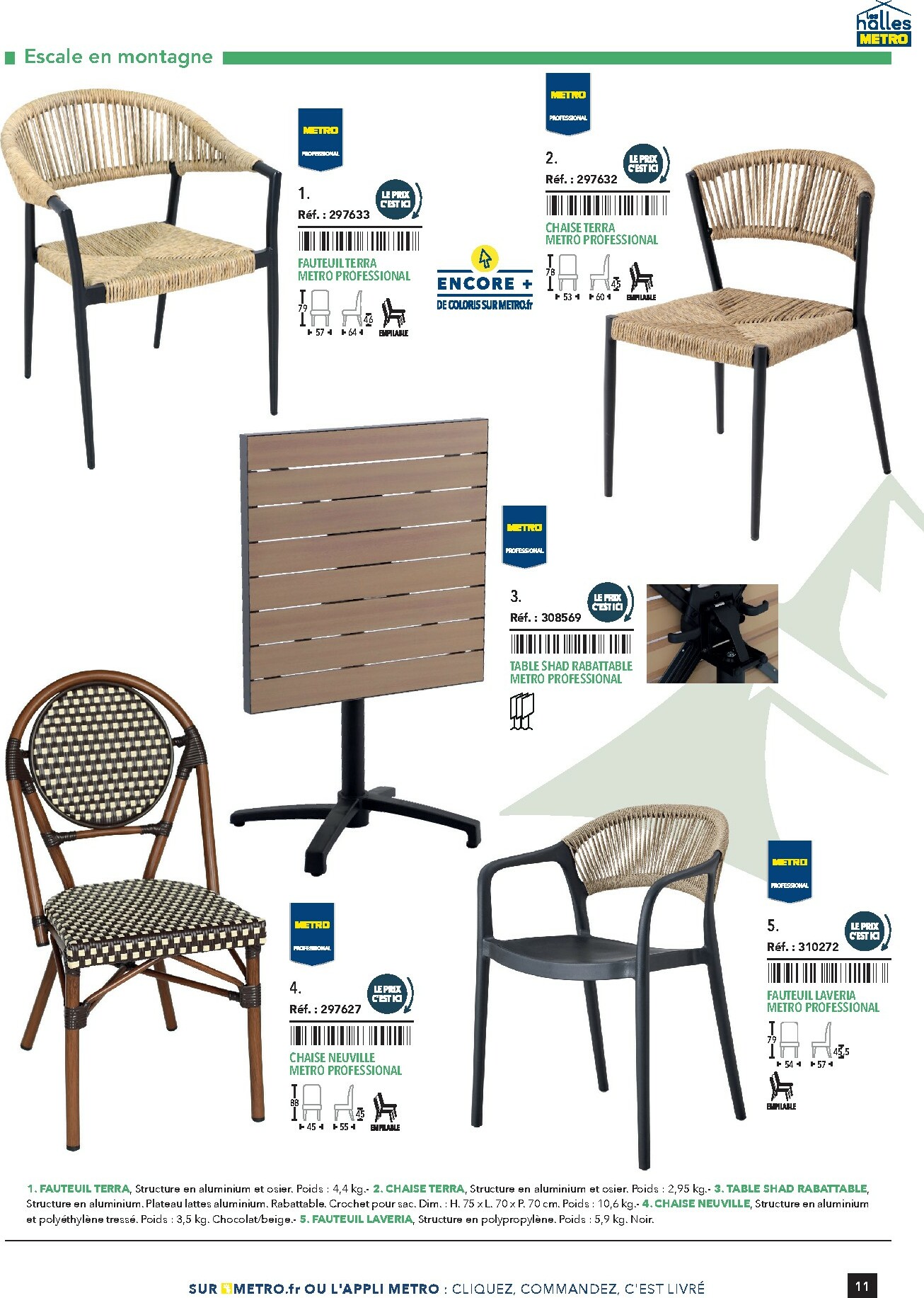 metro - Catalogue Metro - #Terrasse&salle valable du 28/01 au 31/12 - page: 11