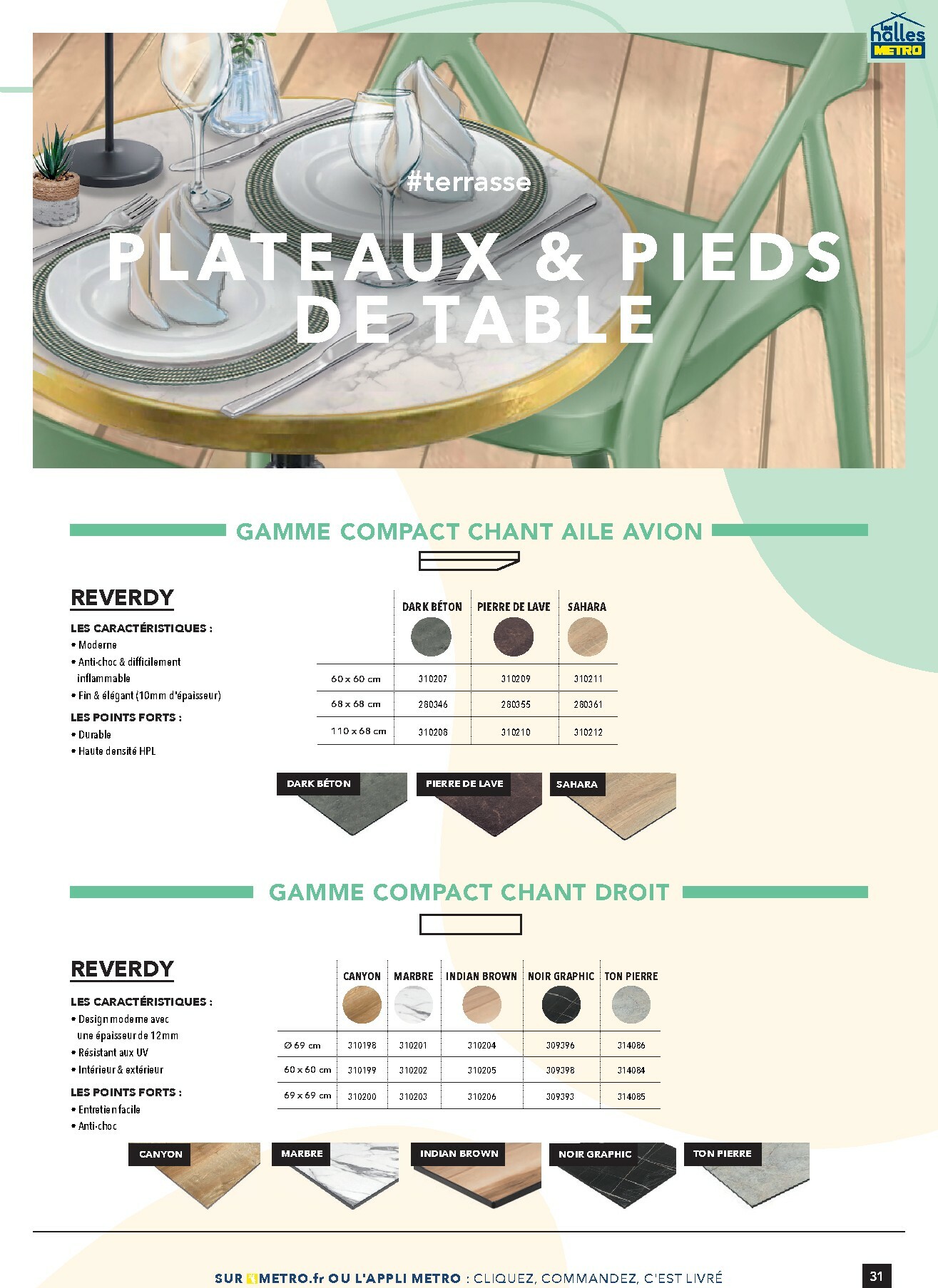metro - Catalogue Metro - #Terrasse&salle valable du 28/01 au 31/12 - page: 31