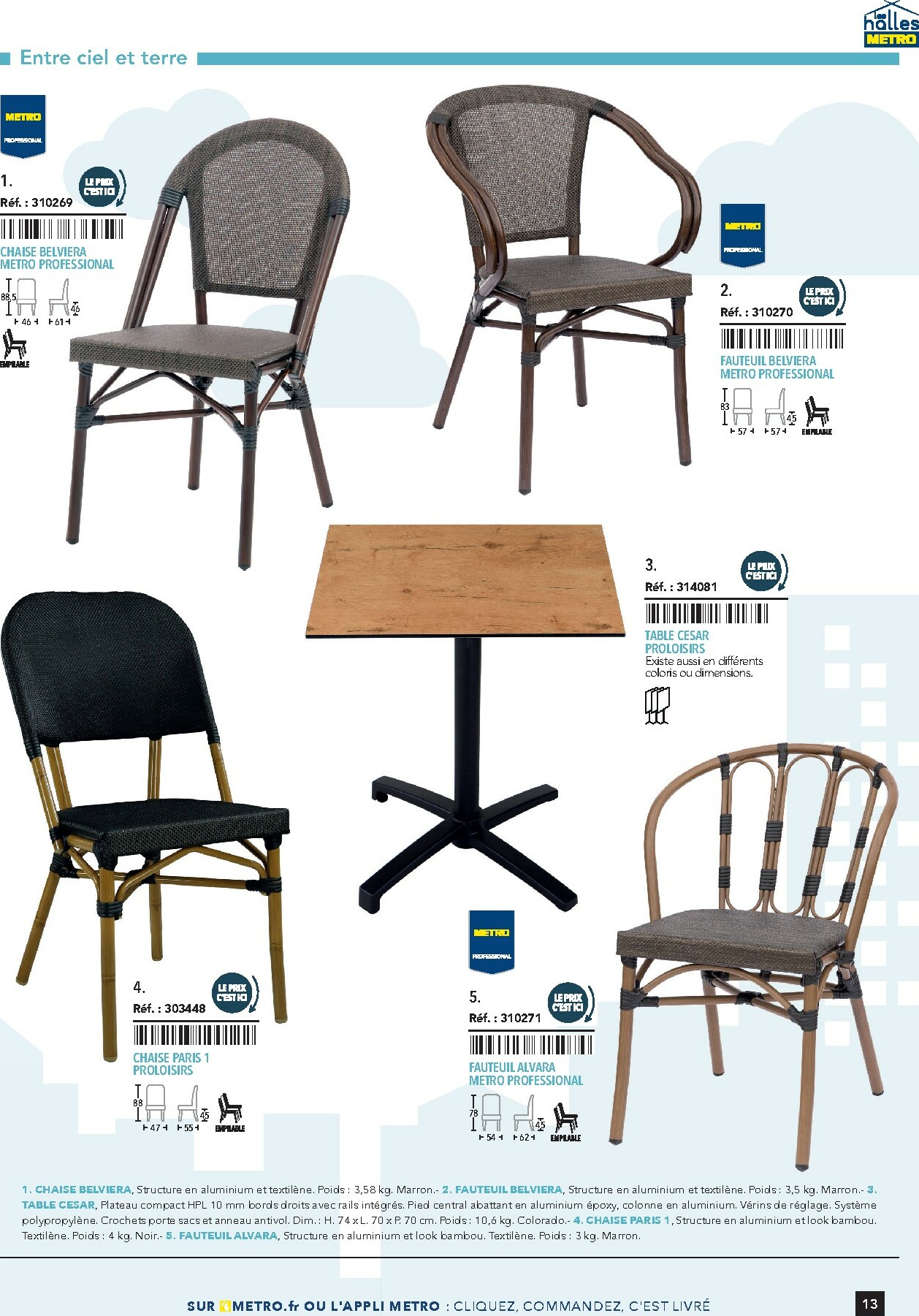 metro - Catalogue Metro - #Terrasse&salle valable du 28/01 au 31/12 - page: 13