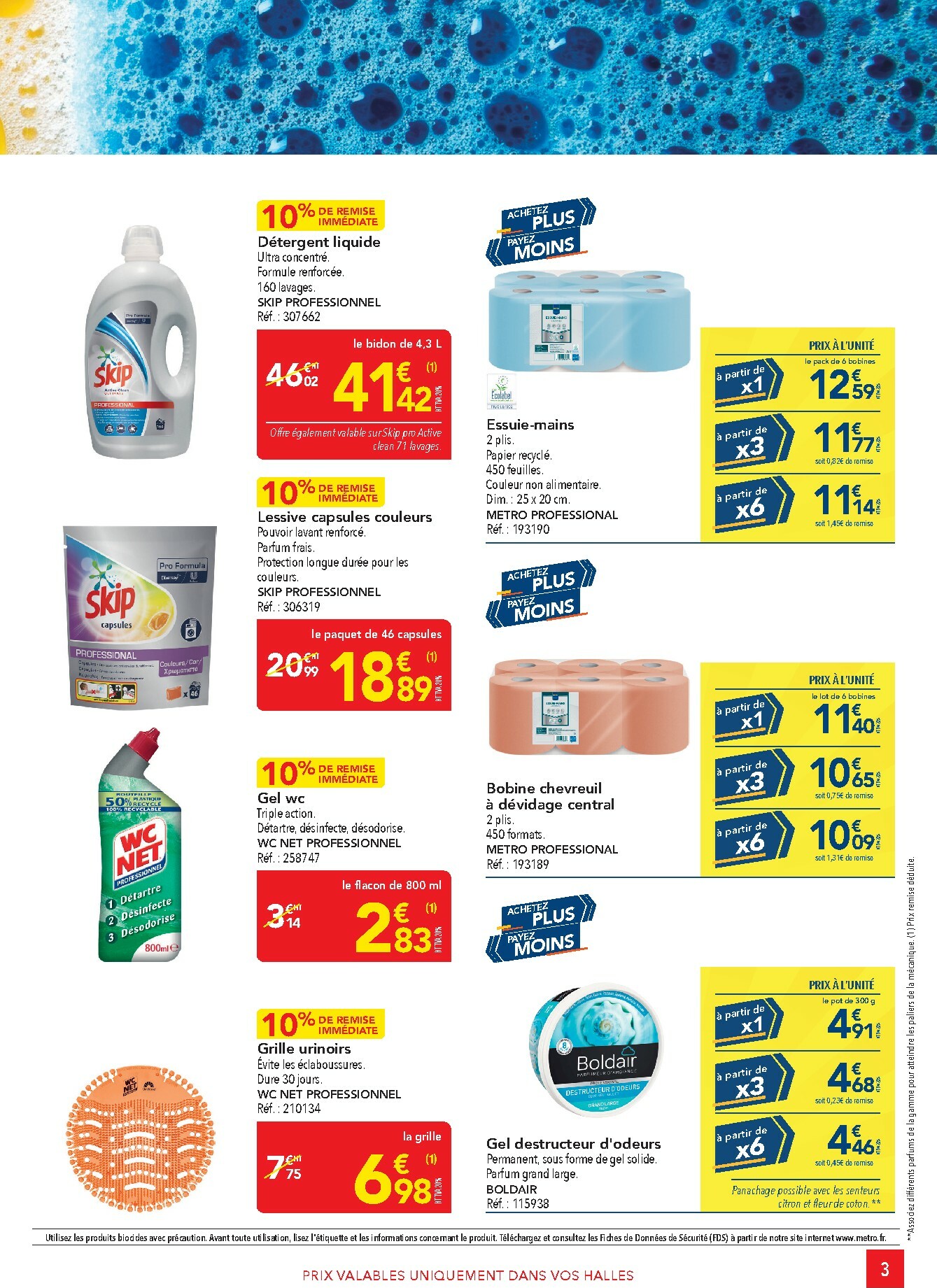 metro - Catalogue Metro - Offres Prix & Promos Equipement valable du 29/01 au 25/02 - page: 3