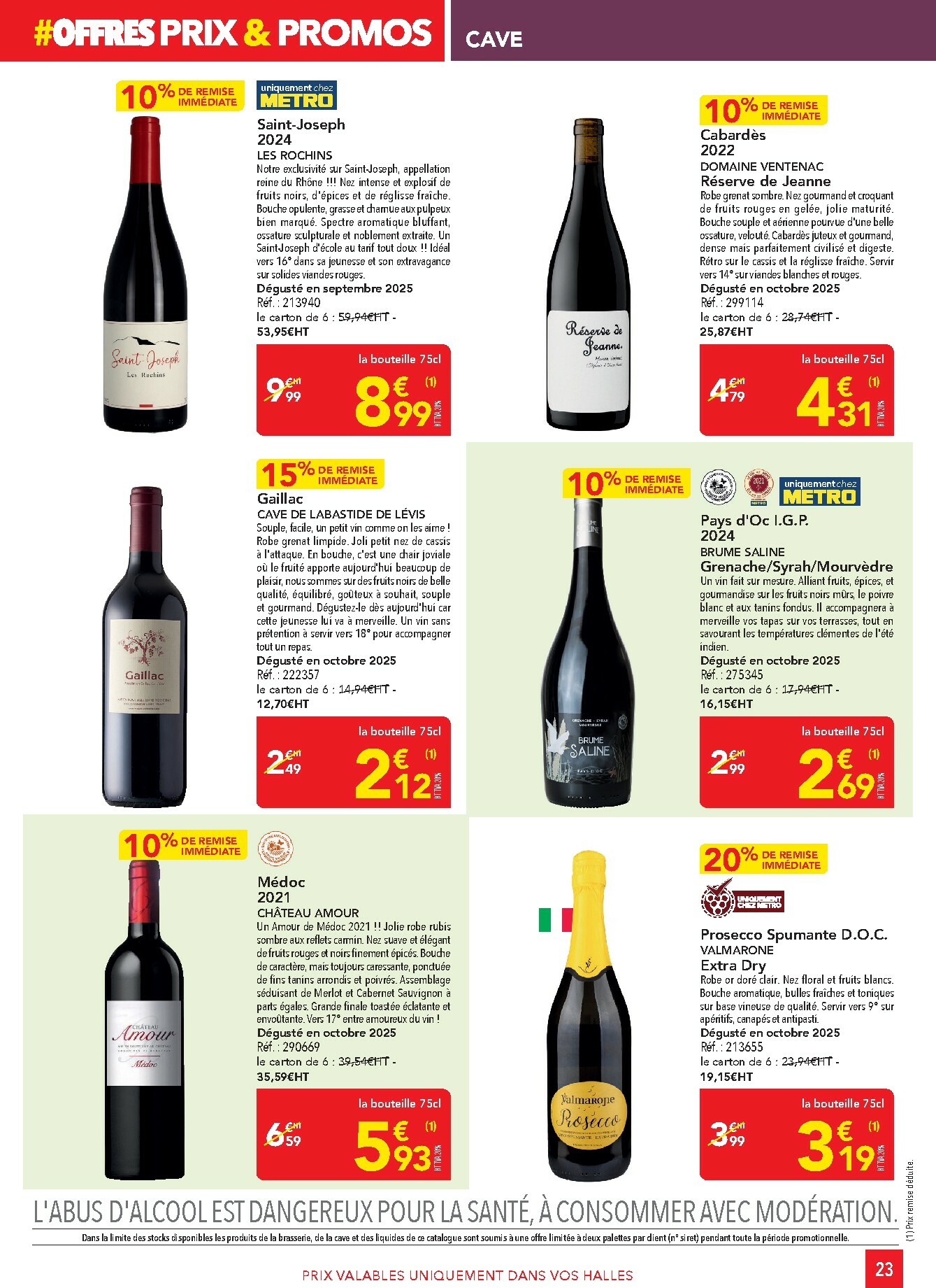 metro - Catalogue Metro - Offres Prix & Promos Restauration valable du 29/01 au 25/02 - page: 23