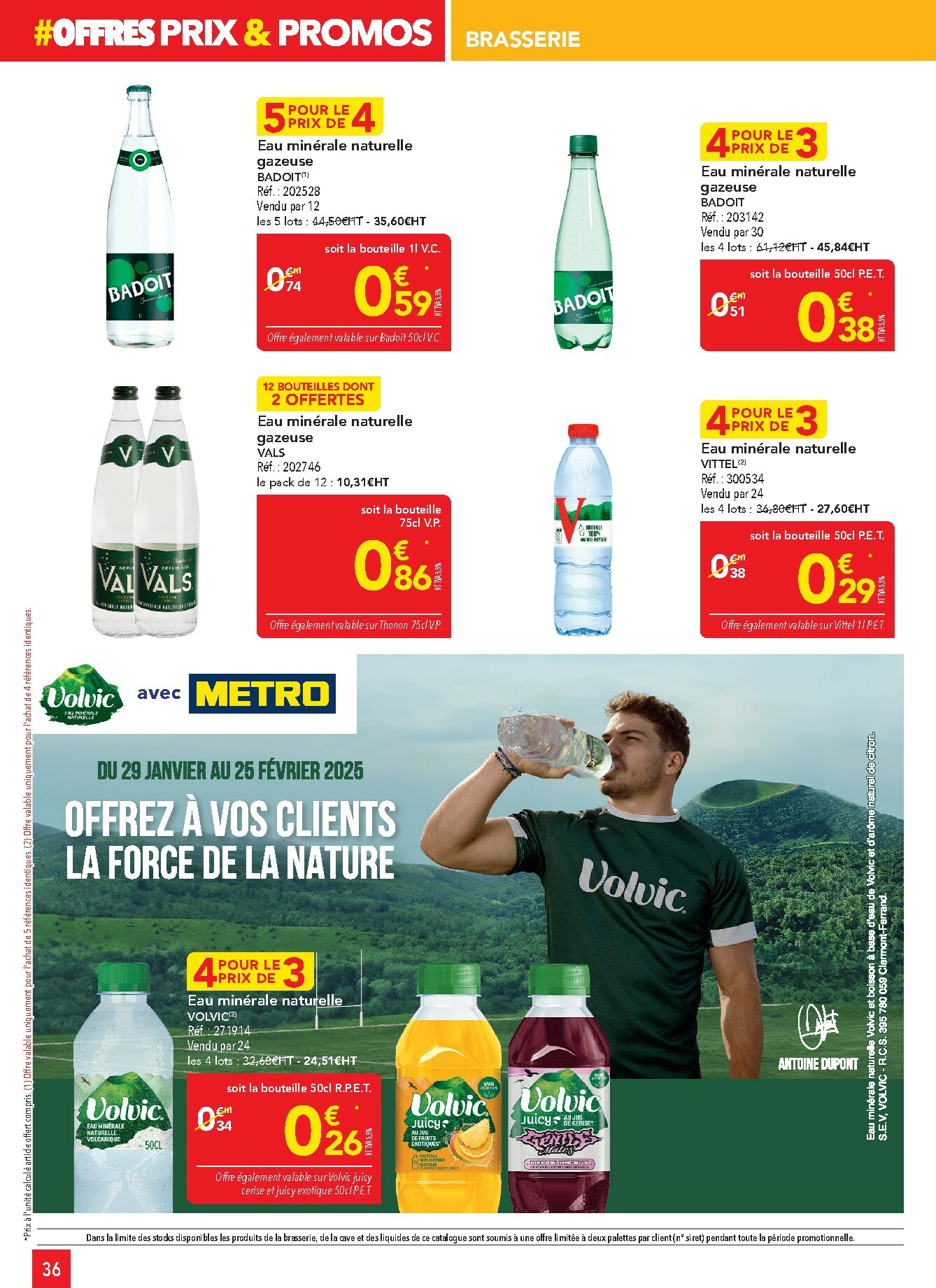 metro - Catalogue Metro - Offres Prix & Promos Restauration valable du 29/01 au 25/02 - page: 36