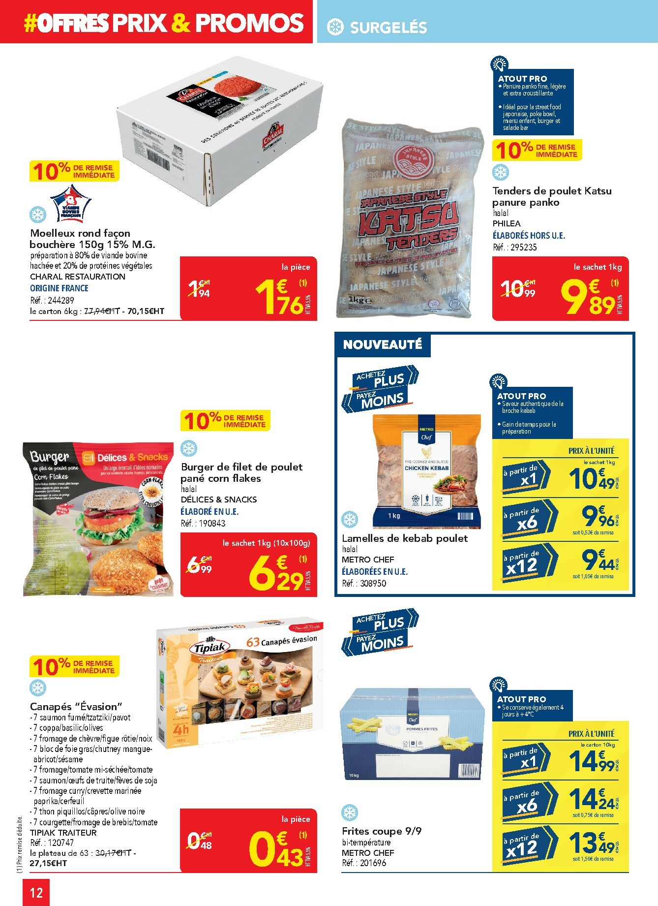 metro - Catalogue Metro - Offres Prix & Promos Restauration valable du 29/01 au 25/02 - page: 12