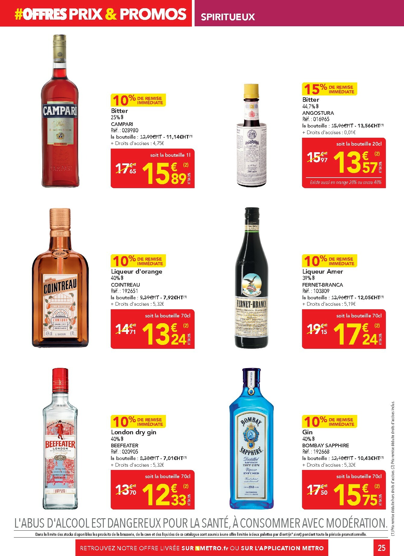 metro - Catalogue Metro - Offres Prix & Promos Restauration valable du 29/01 au 25/02 - page: 25