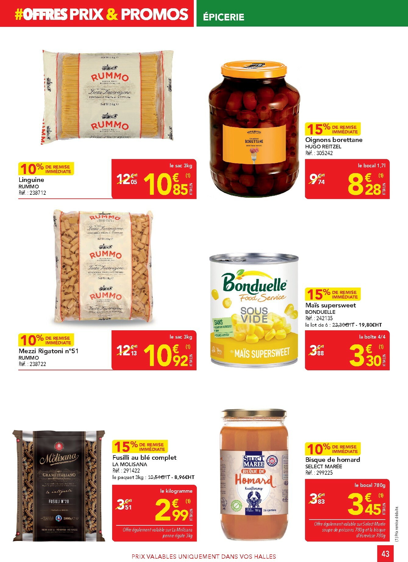 metro - Catalogue Metro - Offres Prix & Promos Restauration valable du 29/01 au 25/02 - page: 43