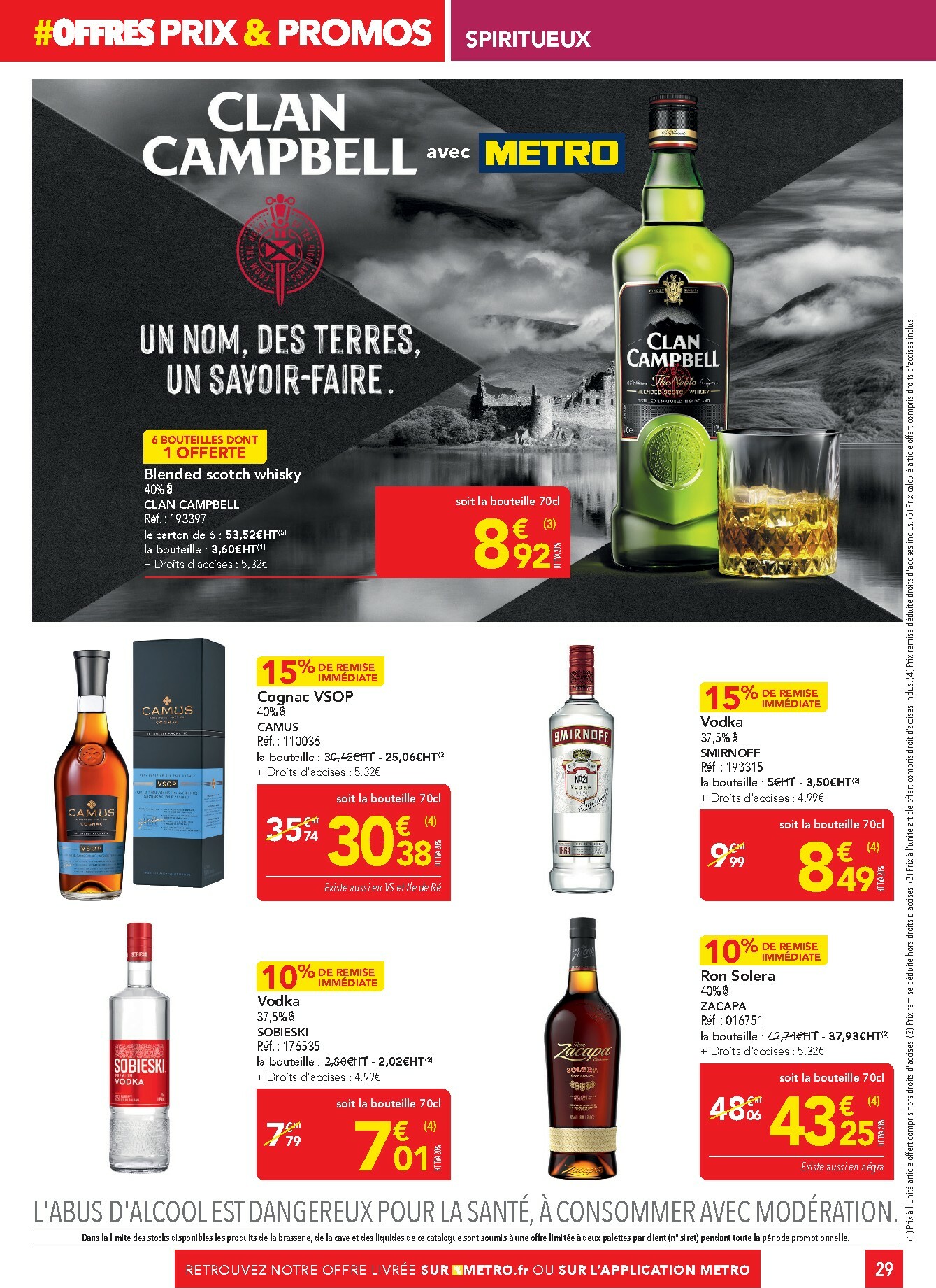 metro - Catalogue Metro - Offres Prix & Promos Restauration valable du 29/01 au 25/02 - page: 29