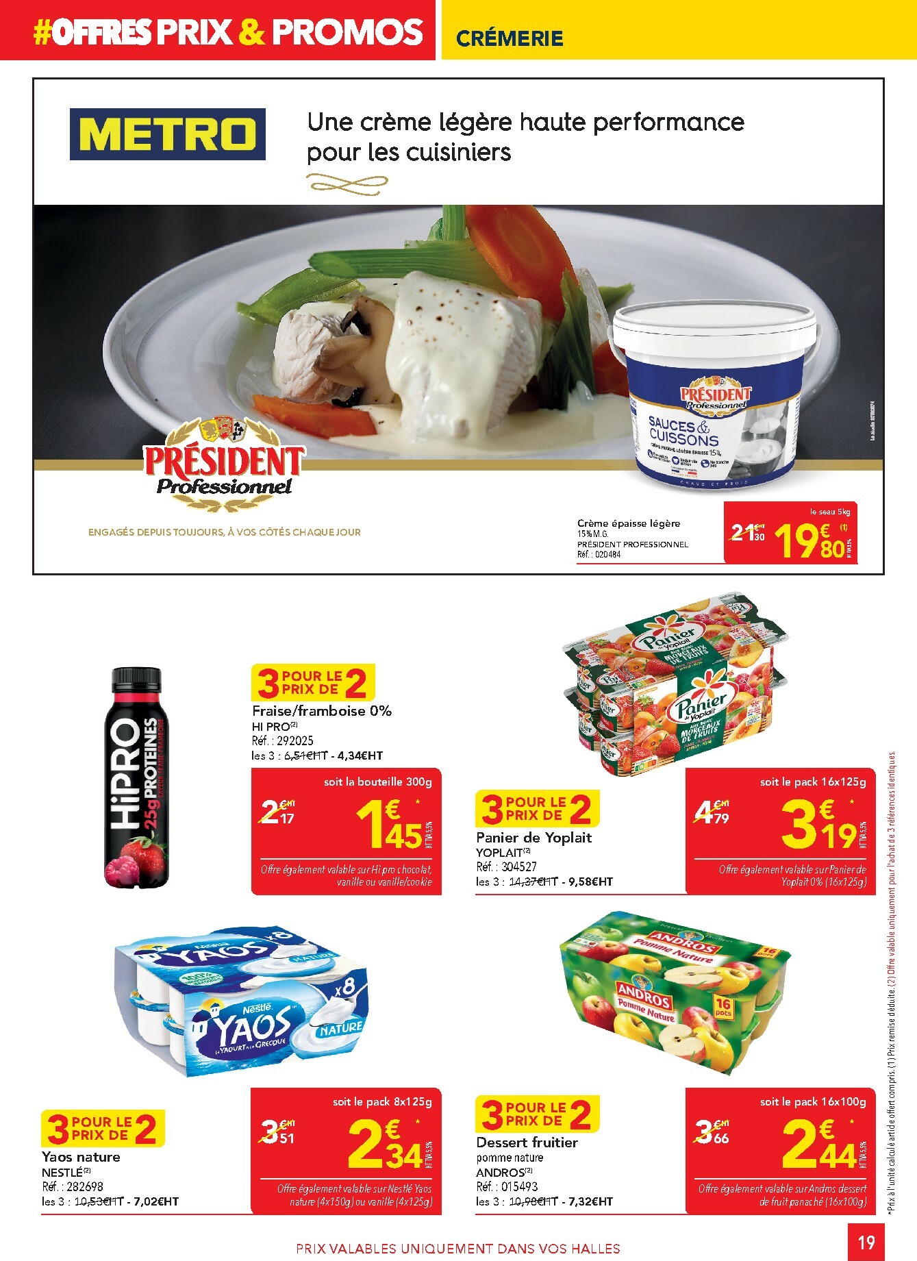 metro - Catalogue Metro - Offres Prix & Promos Restauration valable du 29/01 au 25/02 - page: 19