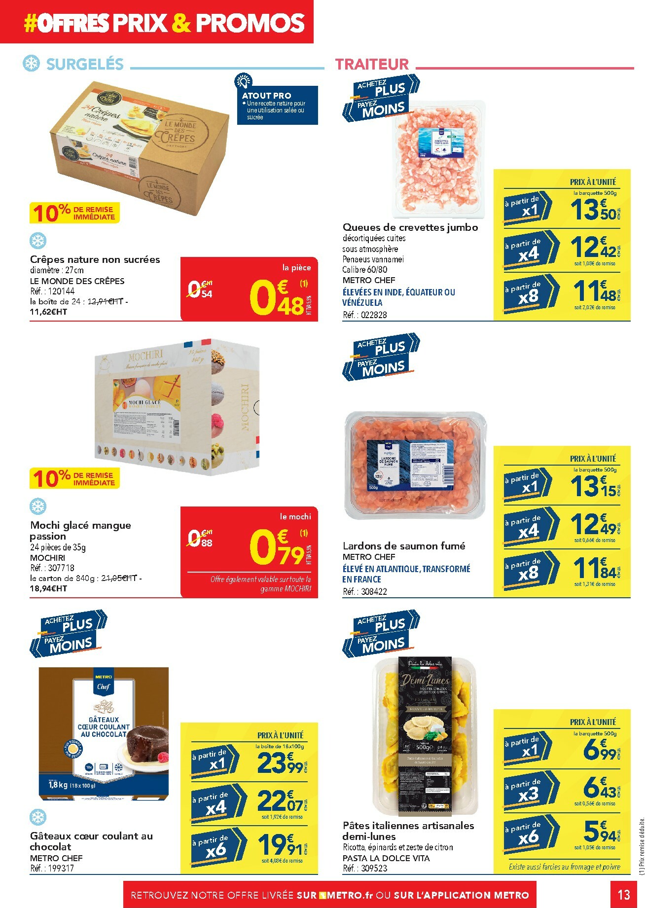 metro - Catalogue Metro - Offres Prix & Promos Restauration valable du 29/01 au 25/02 - page: 13