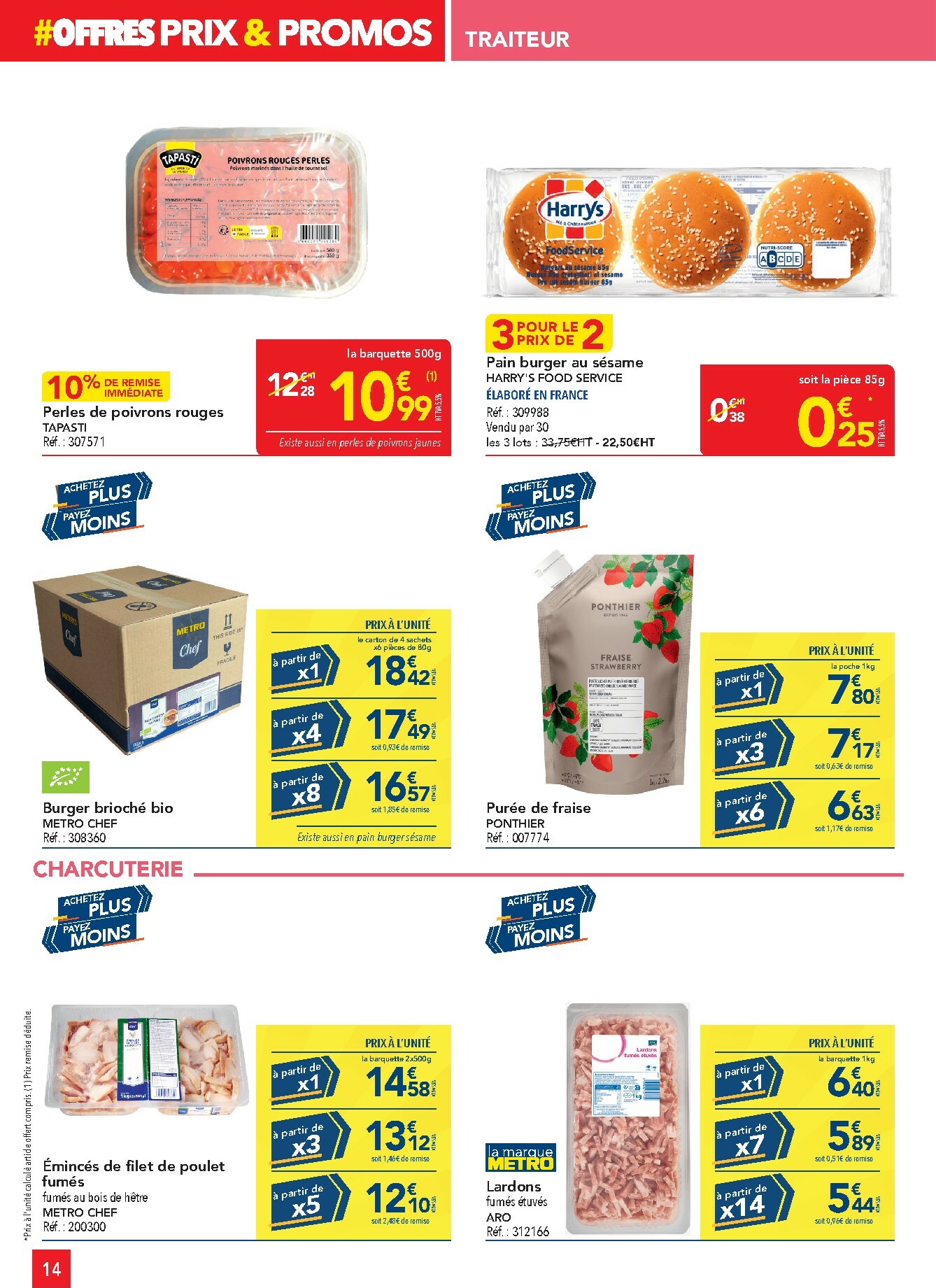 metro - Catalogue Metro - Offres Prix & Promos Restauration valable du 29/01 au 25/02 - page: 14