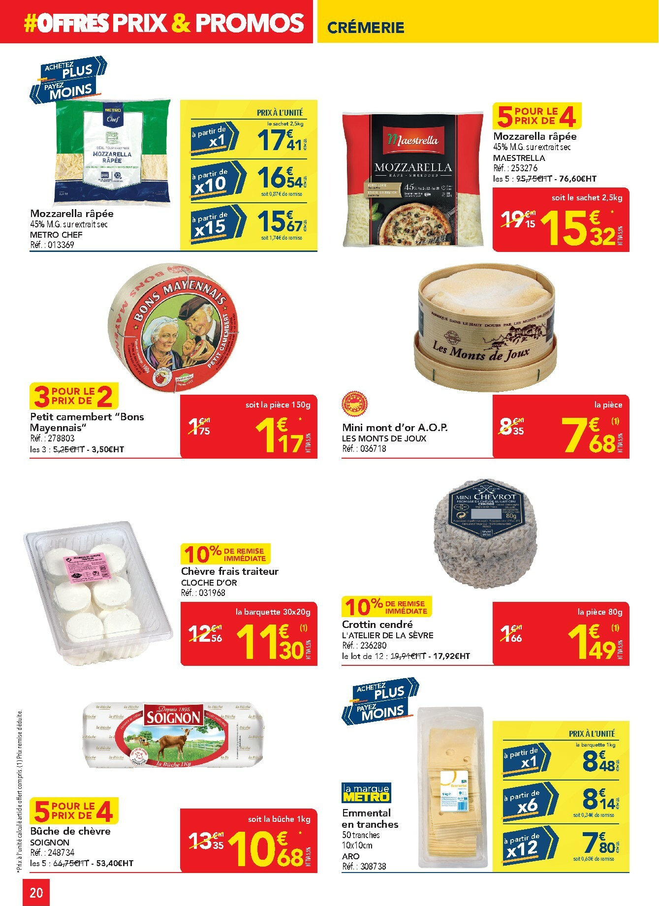 metro - Catalogue Metro - Offres Prix & Promos Restauration valable du 29/01 au 25/02 - page: 20