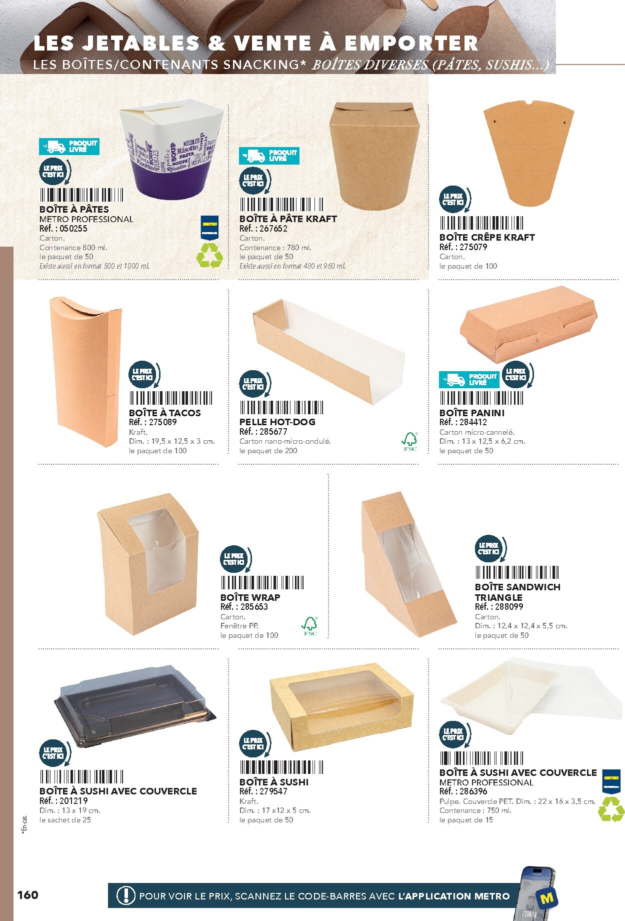metro - Catalogue Metro - #Restauration rapide valable du 01/02/2026 au 30/06/2026 - page: 160