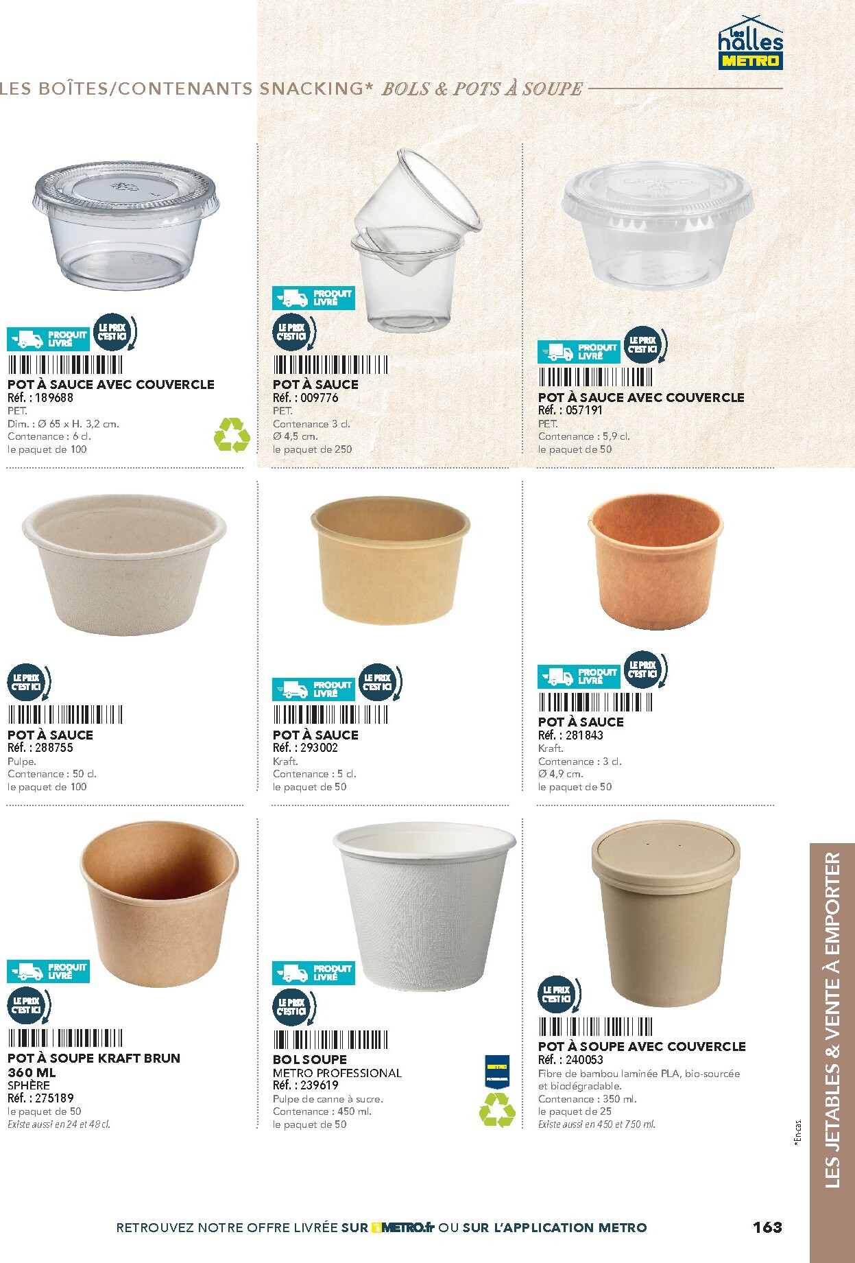 metro - Catalogue Metro - #Restauration rapide valable du 01/02/2026 au 30/06/2026 - page: 163
