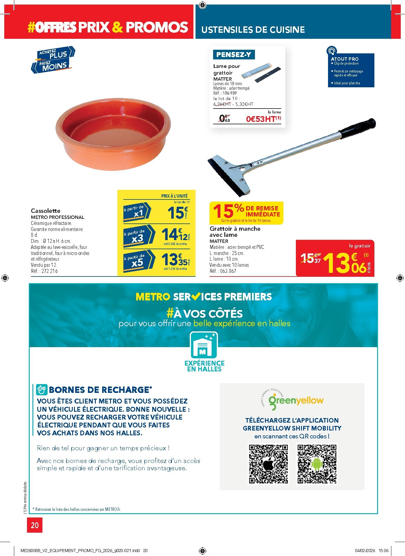 metro - Catalogue Metro - Offres Prix & Promos Equipement valable du 26/02/2026 au 25/03/2026 - page: 20