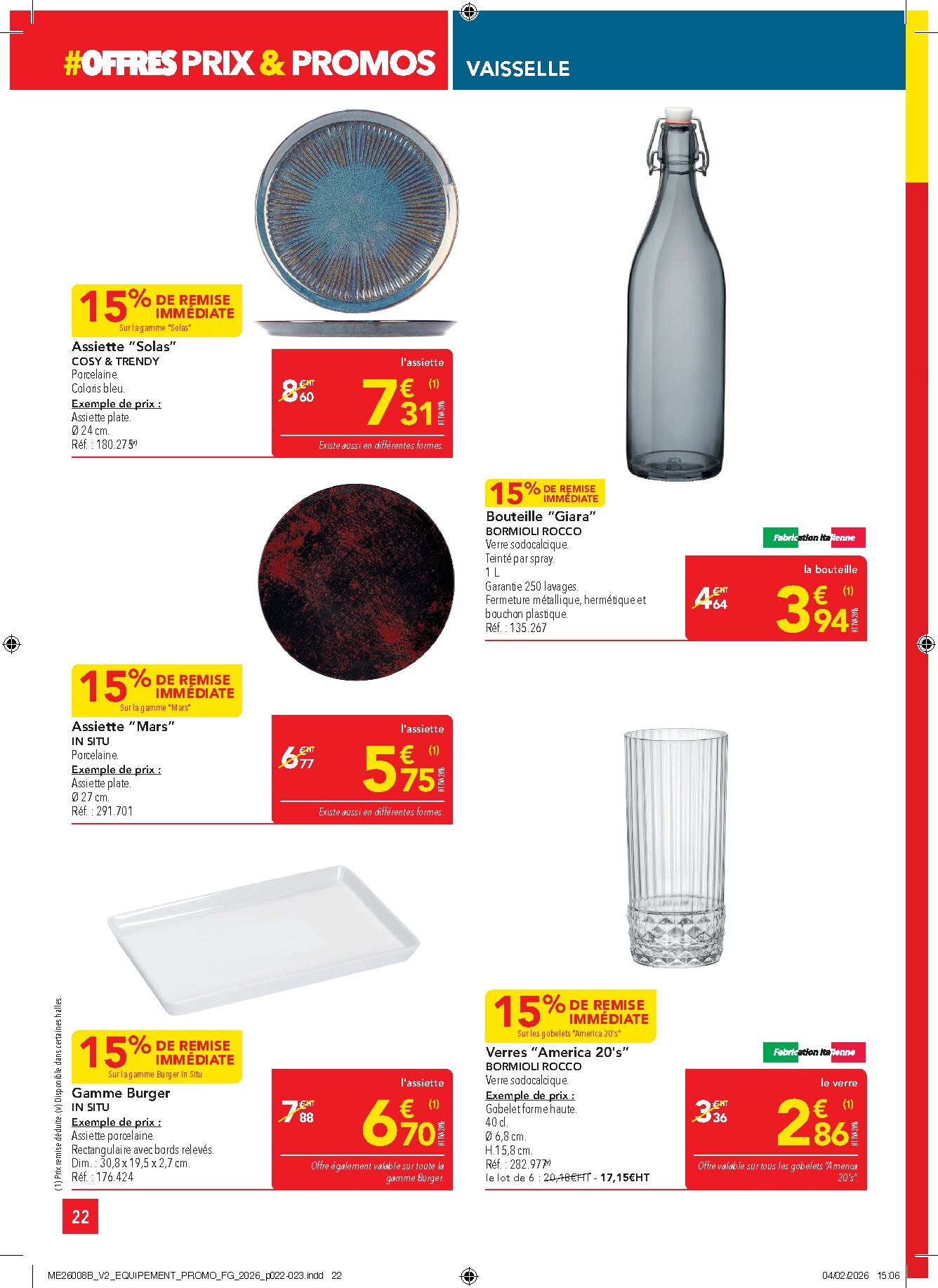 metro - Catalogue Metro - Offres Prix & Promos Equipement valable du 26/02/2026 au 25/03/2026 - page: 22