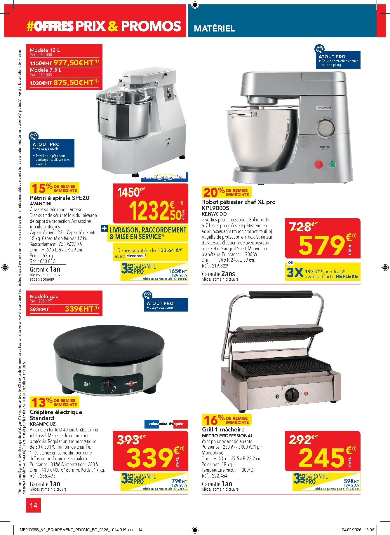 metro - Catalogue Metro - Offres Prix & Promos Equipement valable du 26/02/2026 au 25/03/2026 - page: 14