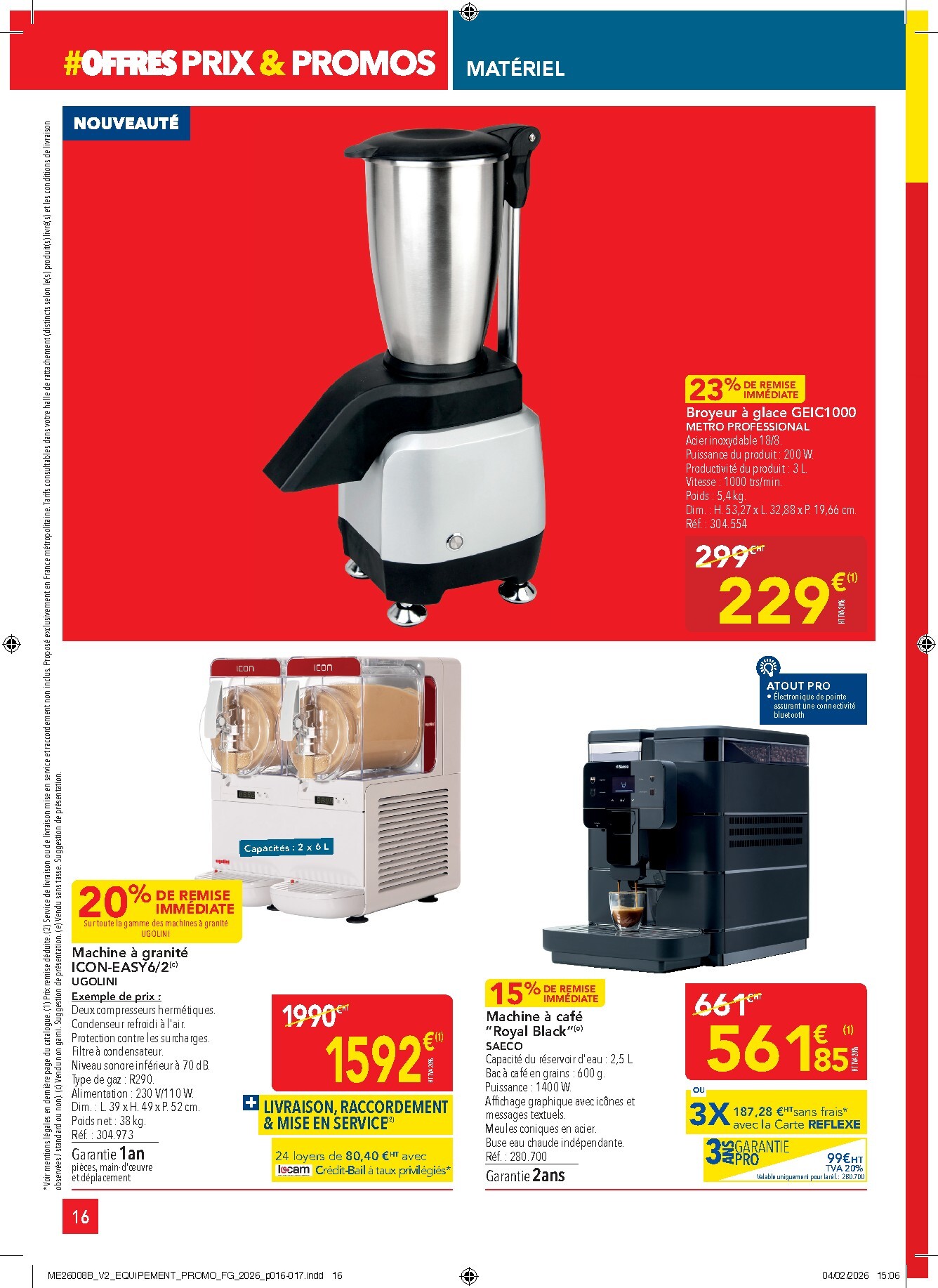 metro - Catalogue Metro - Offres Prix & Promos Equipement valable du 26/02/2026 au 25/03/2026 - page: 16