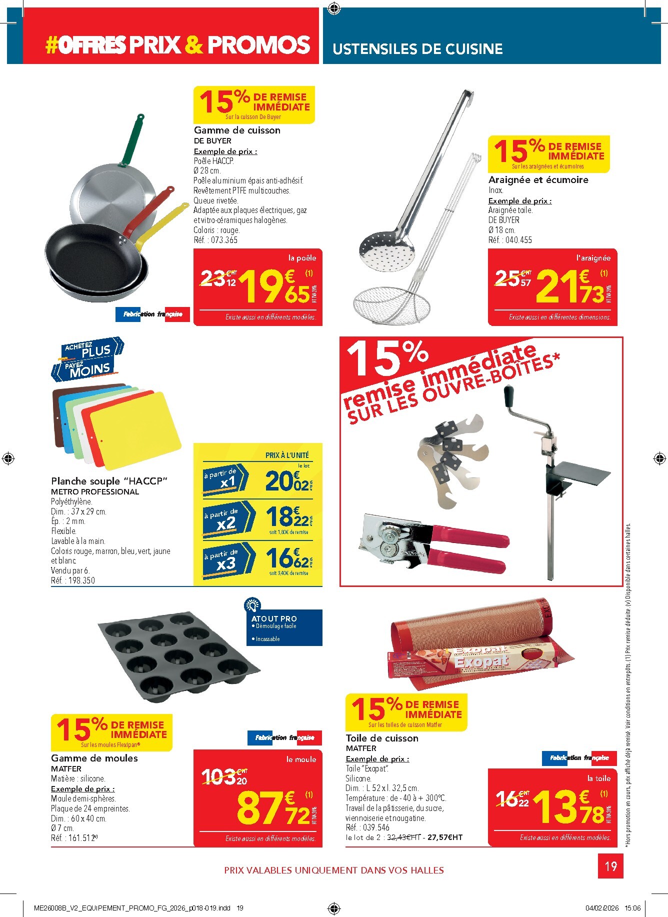 metro - Catalogue Metro - Offres Prix & Promos Equipement valable du 26/02/2026 au 25/03/2026 - page: 19