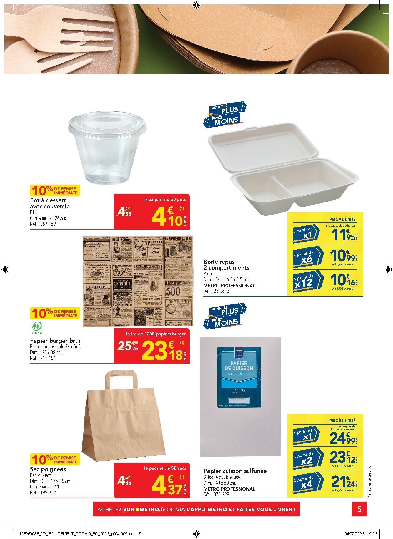 metro - Catalogue Metro - Offres Prix & Promos Equipement valable du 26/02/2026 au 25/03/2026 - page: 5