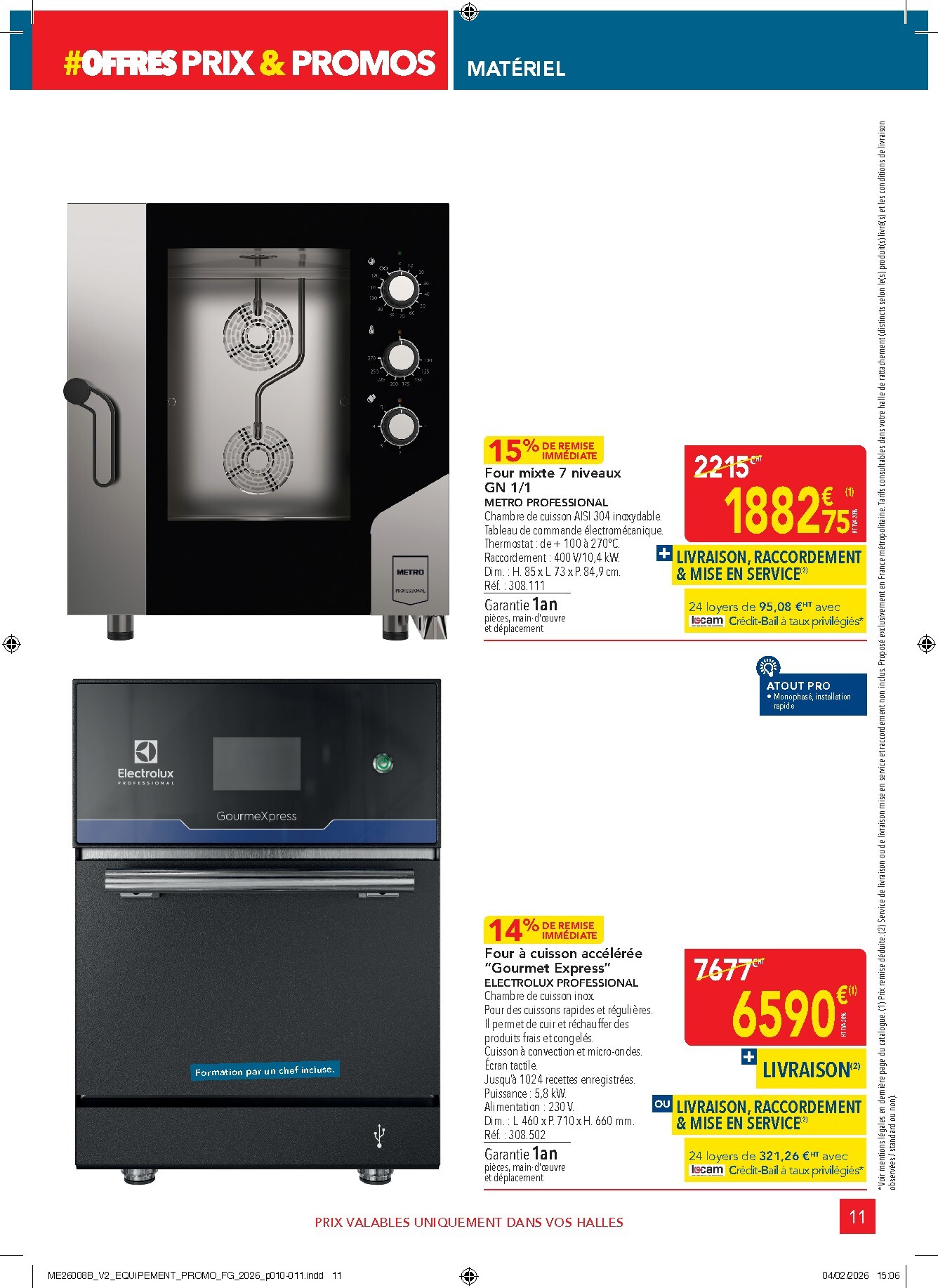 metro - Catalogue Metro - Offres Prix & Promos Equipement valable du 26/02/2026 au 25/03/2026 - page: 11