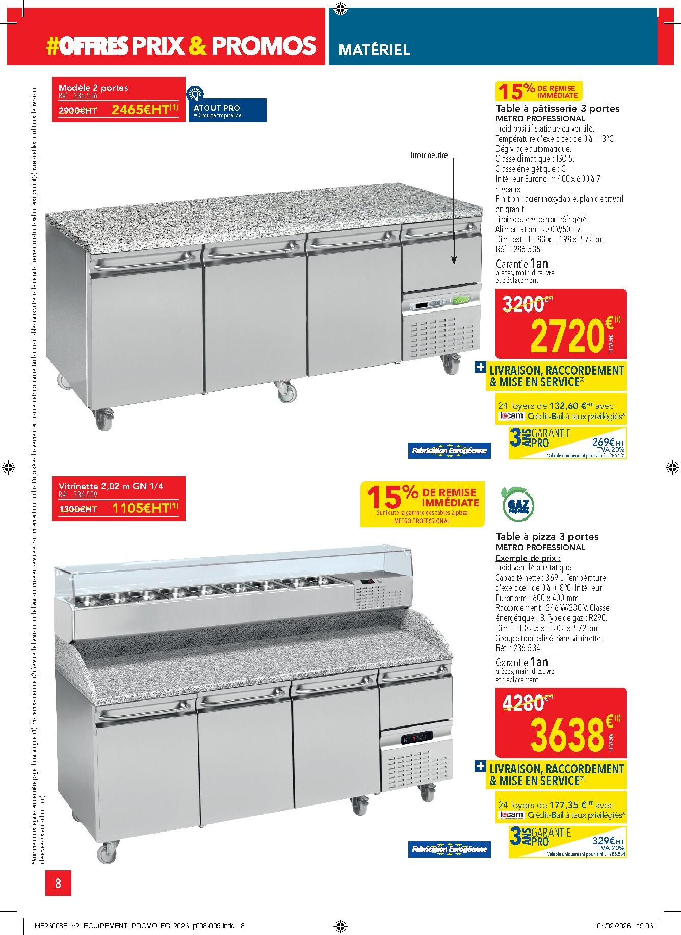 metro - Catalogue Metro - Offres Prix & Promos Equipement valable du 26/02/2026 au 25/03/2026 - page: 8
