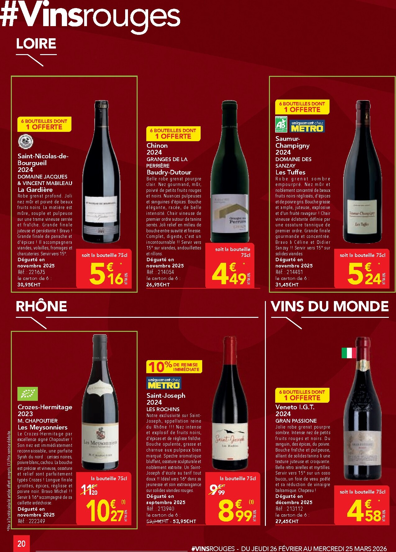 metro - Catalogue Metro - Offres Prix & Promos Restauration valable du 26/02/2026 au 25/03/2026 - page: 20