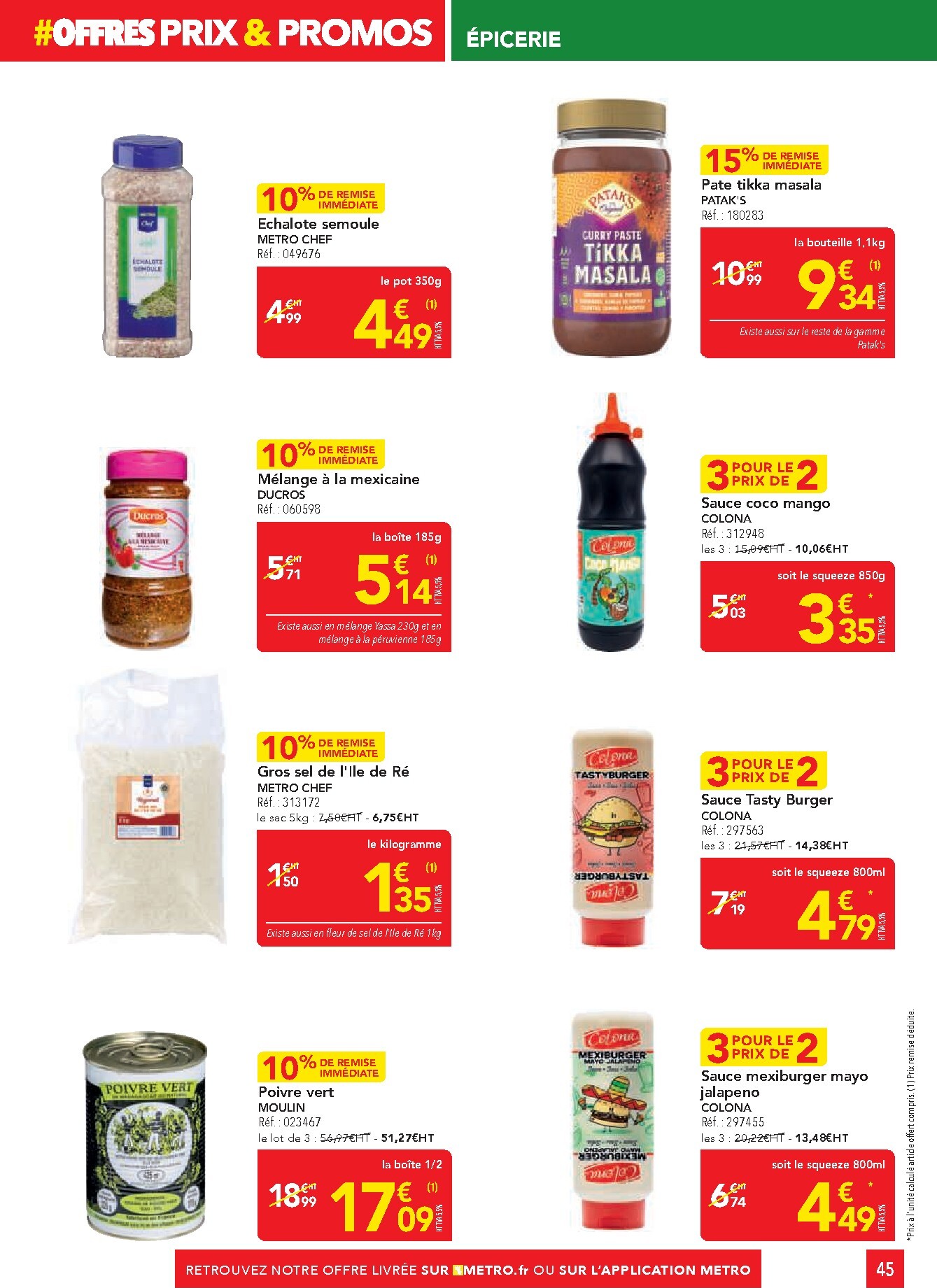 metro - Catalogue Metro - Offres Prix & Promos Restauration valable du 26/02/2026 au 25/03/2026 - page: 45